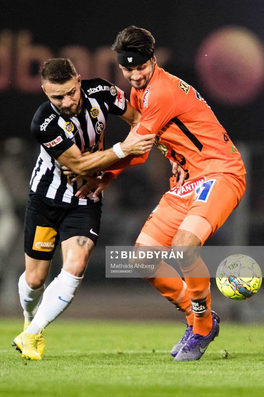 Landskronas Filip Pivkovski och Varbergs Oliver Stanisic