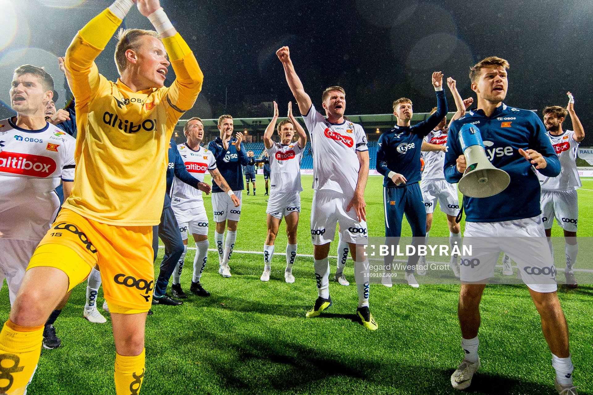 Goalkeeper Amund Wichne, Axel Andresson, Tord Johnsen Salte
