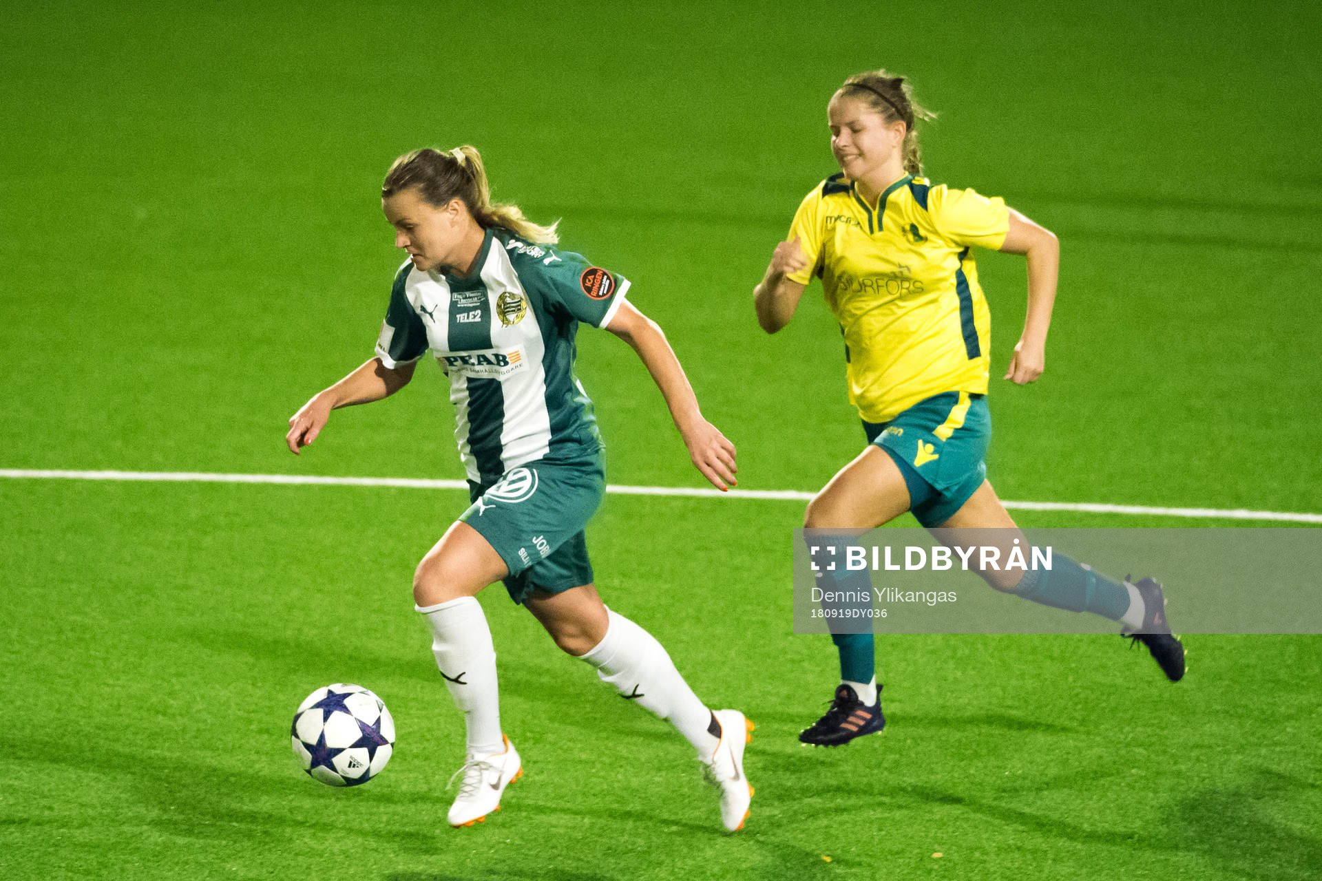 Hammarbys Milica Mijatovic Bollstanäs Nicole Lundström
