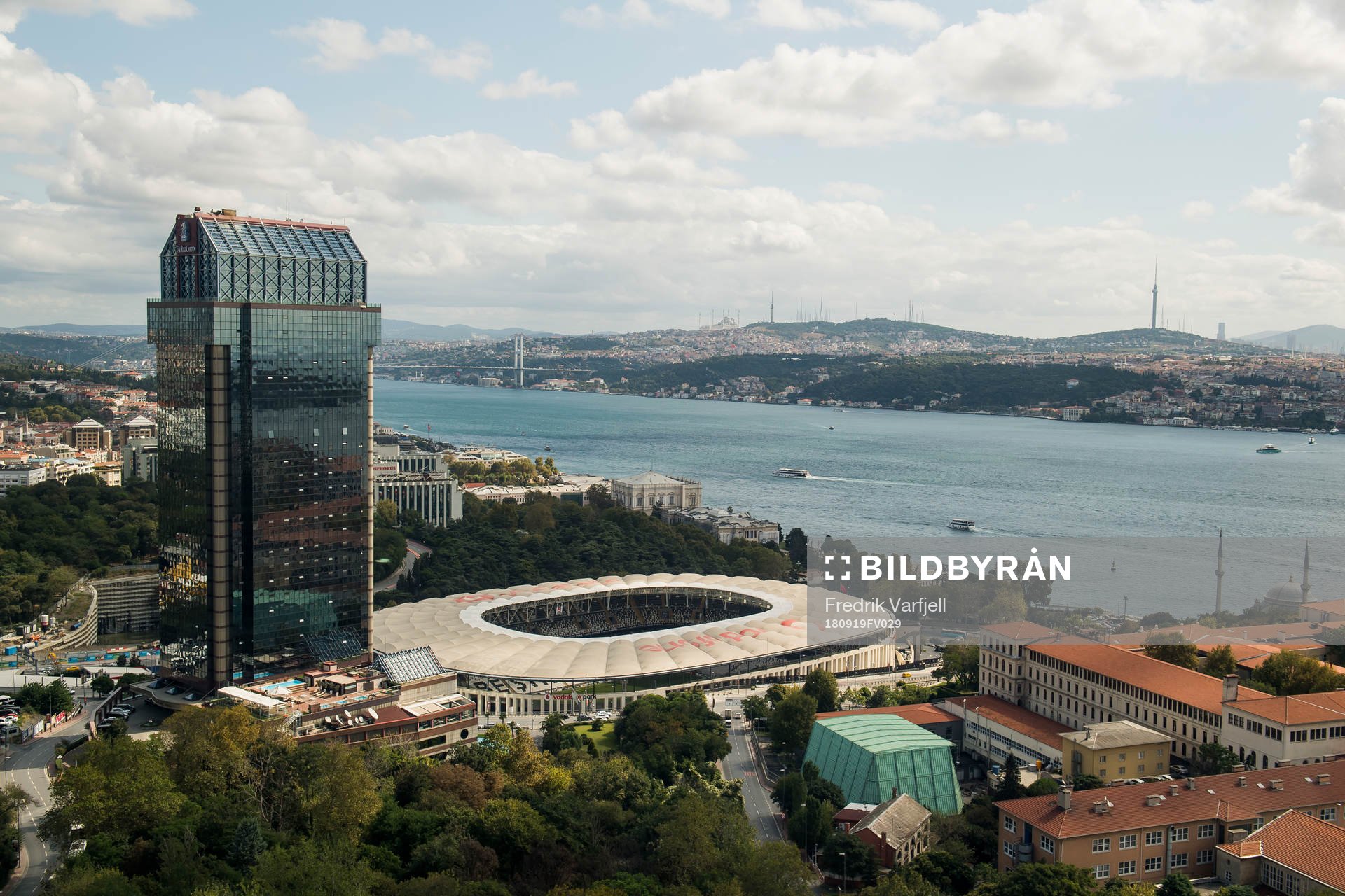 General view of Vodafone Park ahead of the Europa league match between Besiktas and Sarpsborg 08 on September 19, 2018 in Istanbul.