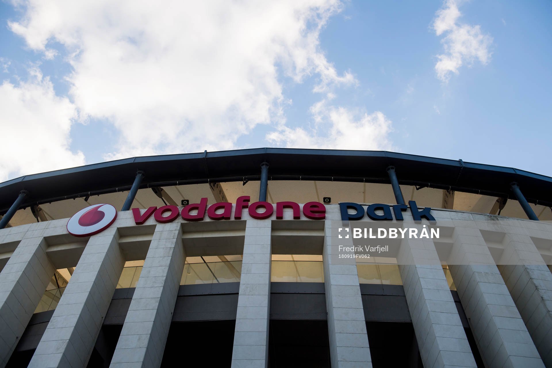 General view of Vodafone Park ahead of the Europa league match between Besiktas and Sarpsborg 08 on September 19, 2018 in Istanbul.

