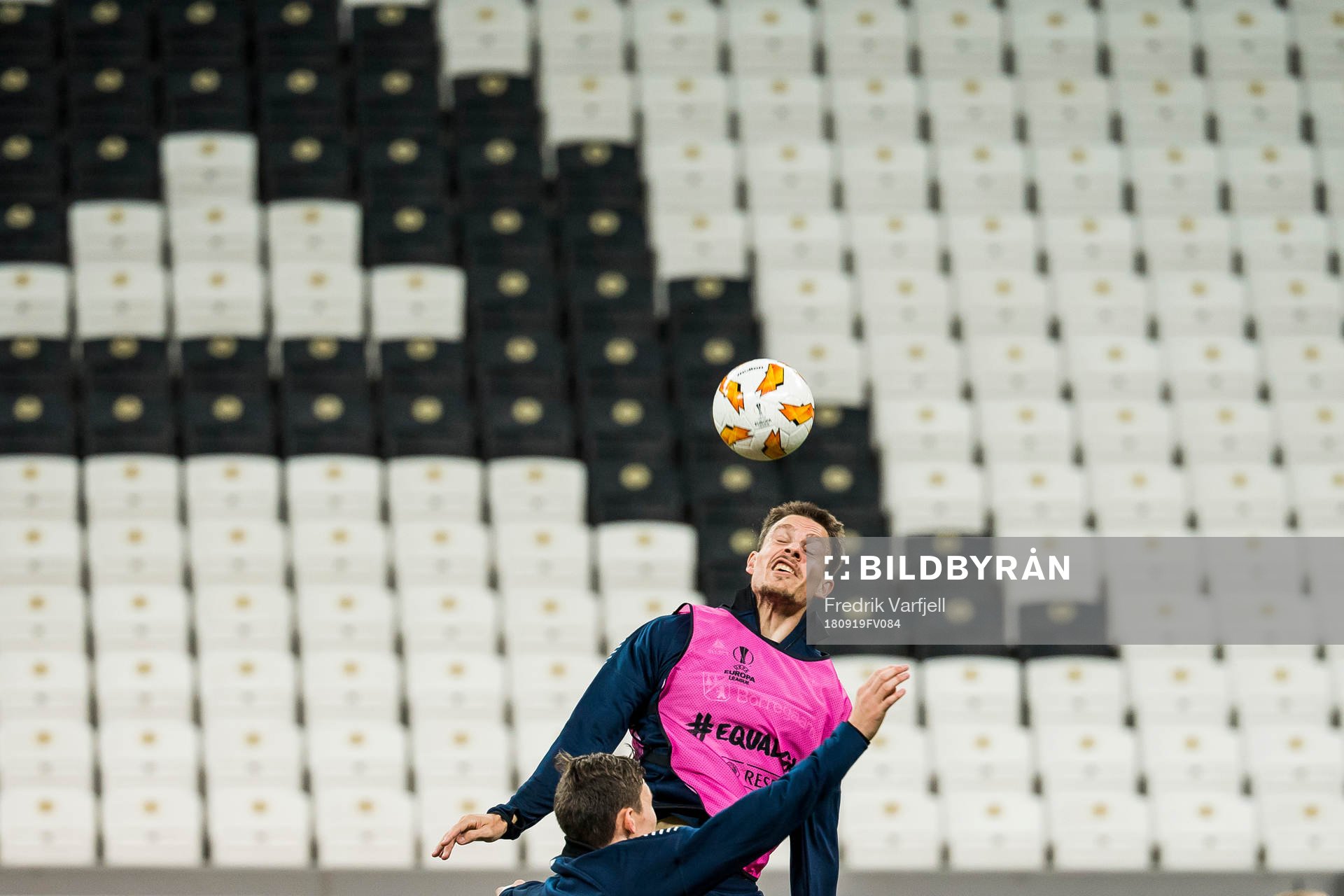 Jørgen Horn of Sarpsborg 08 during a training session ahead of the Europa league match between Besiktas and Sarpsborg 08 on September 19, 2018 in Istanbul.