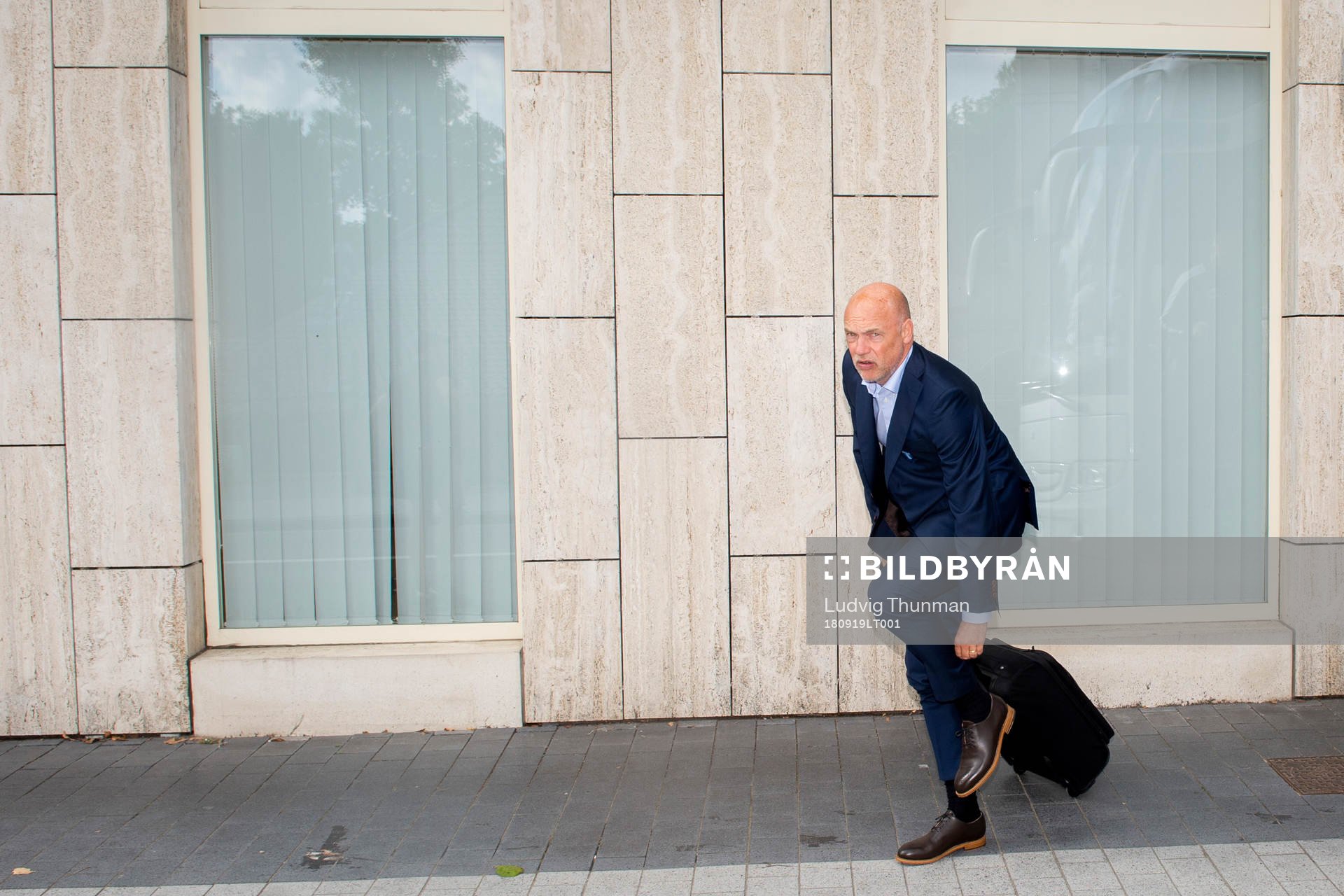 Head coach Uwe Rösler  of Malmö FF arrives at the hotel
