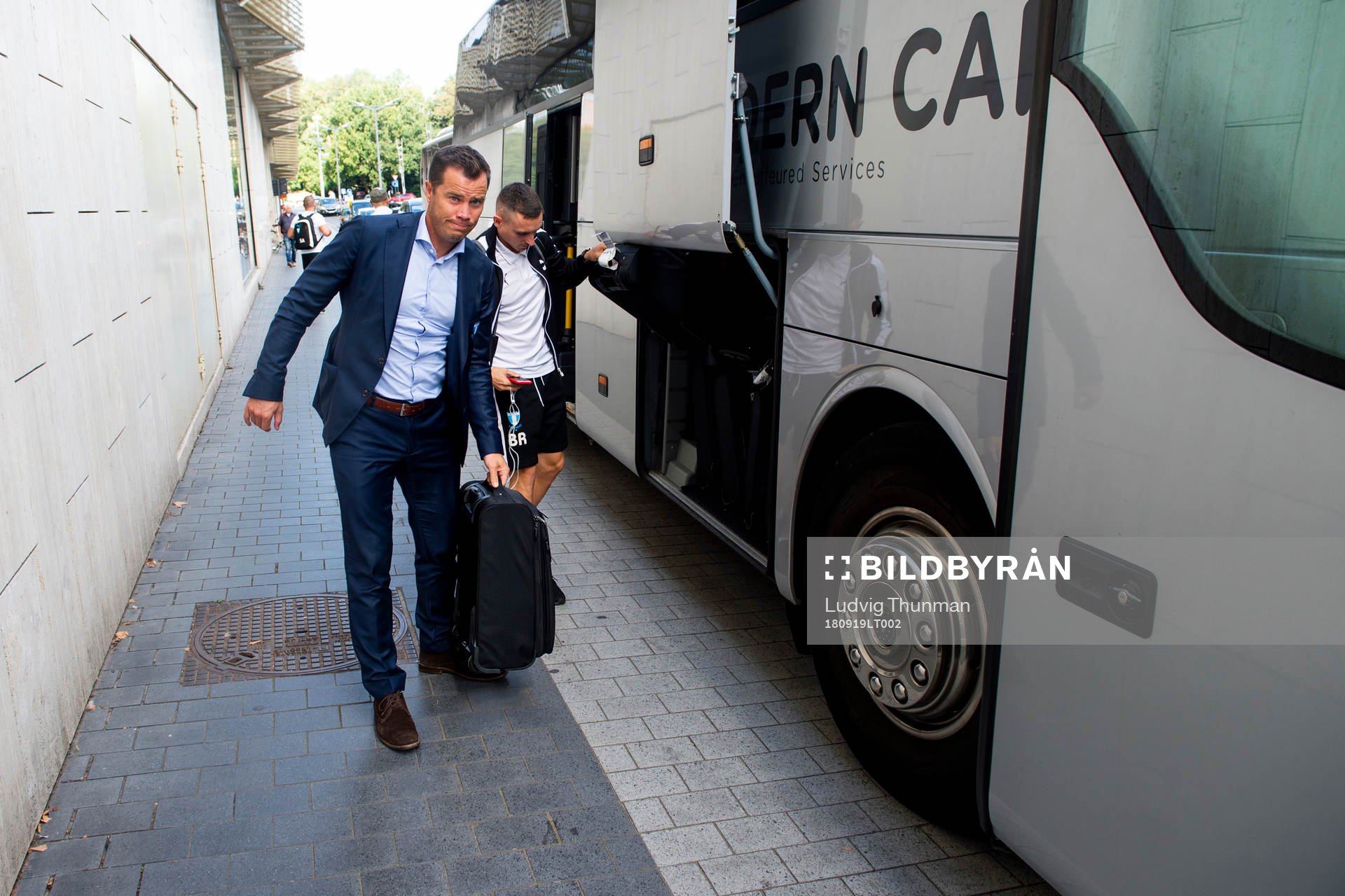 General manager Daniel Andersson of Malmö FF arrives at