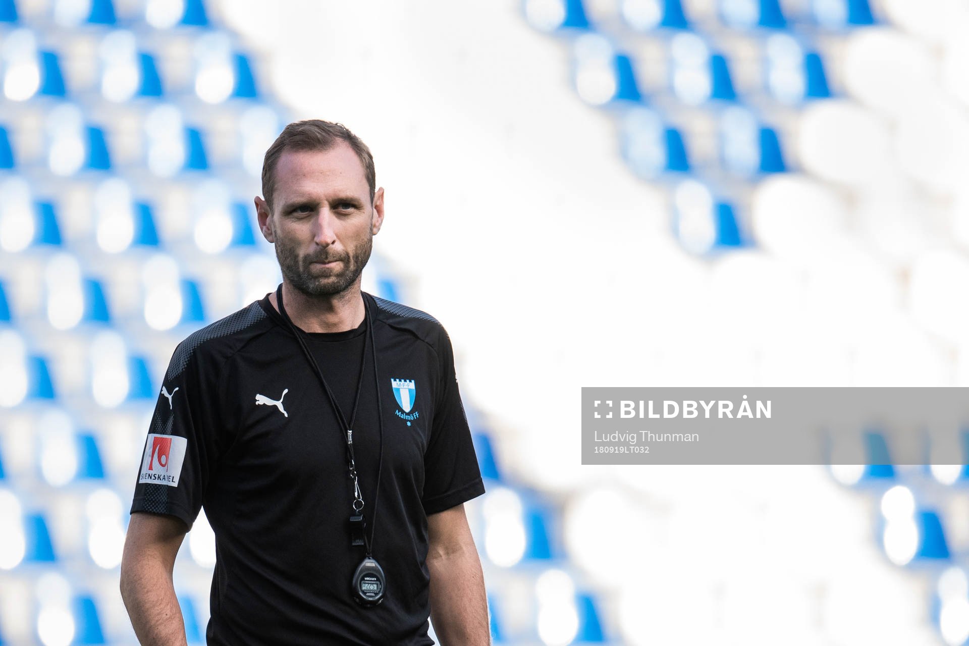 Assistant coach Andreas Georgson of Malmö FF