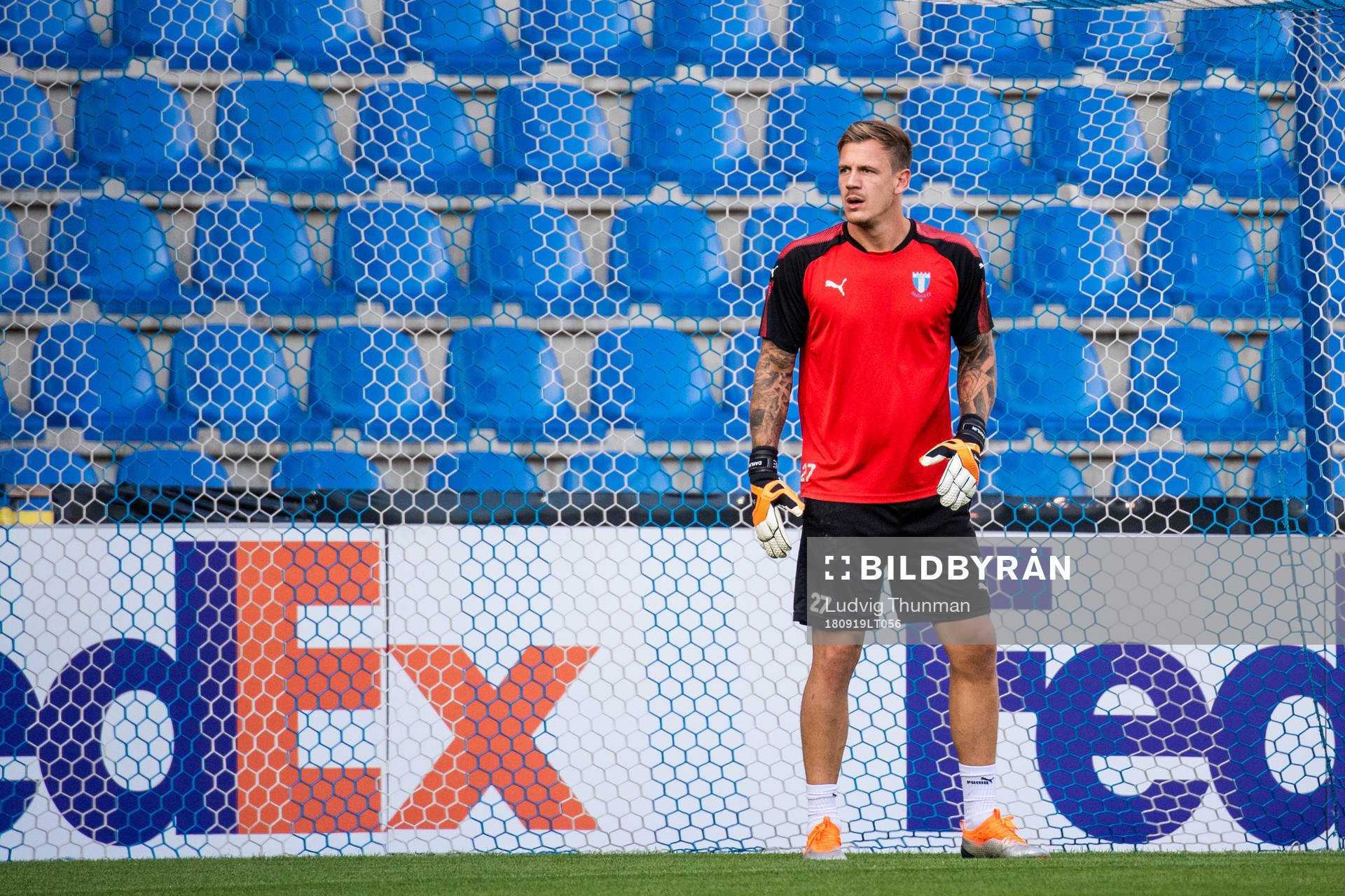 Goalkeeper Johan Dahlin of Malmö FF