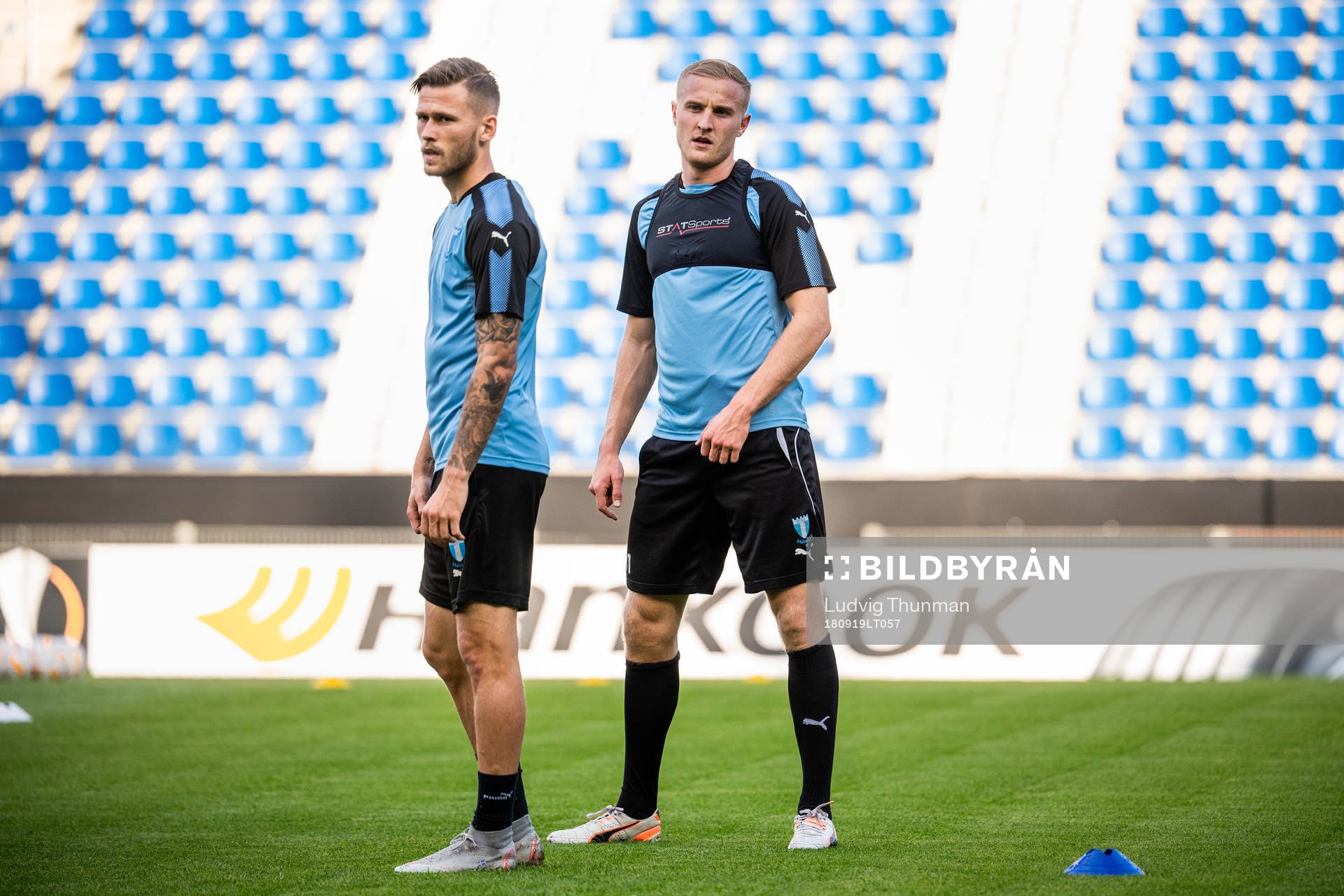 Arnór Ingvi Traustason and Franz Brorsson of Malmö FF