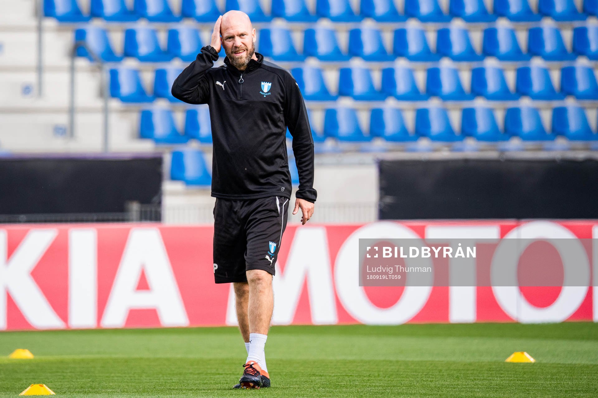 Assistant coach Olof Persson of Malmö FF