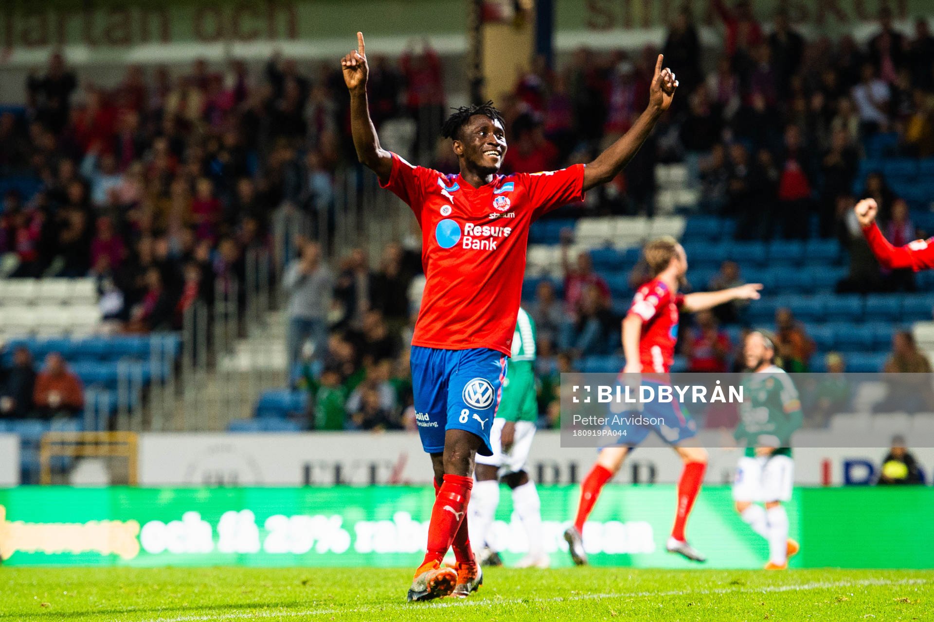 Helsingborgs Mamudu Moro jublar