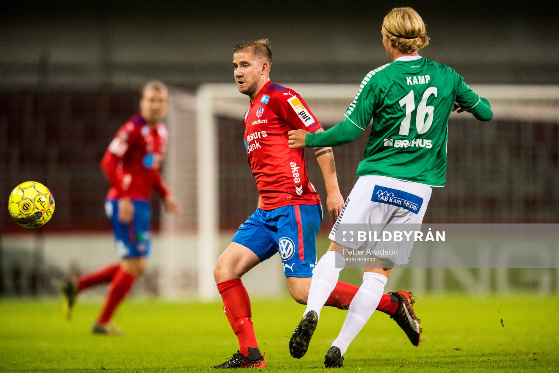 Helsingborgs Darijan Bojanic och Brages Andre Kamp