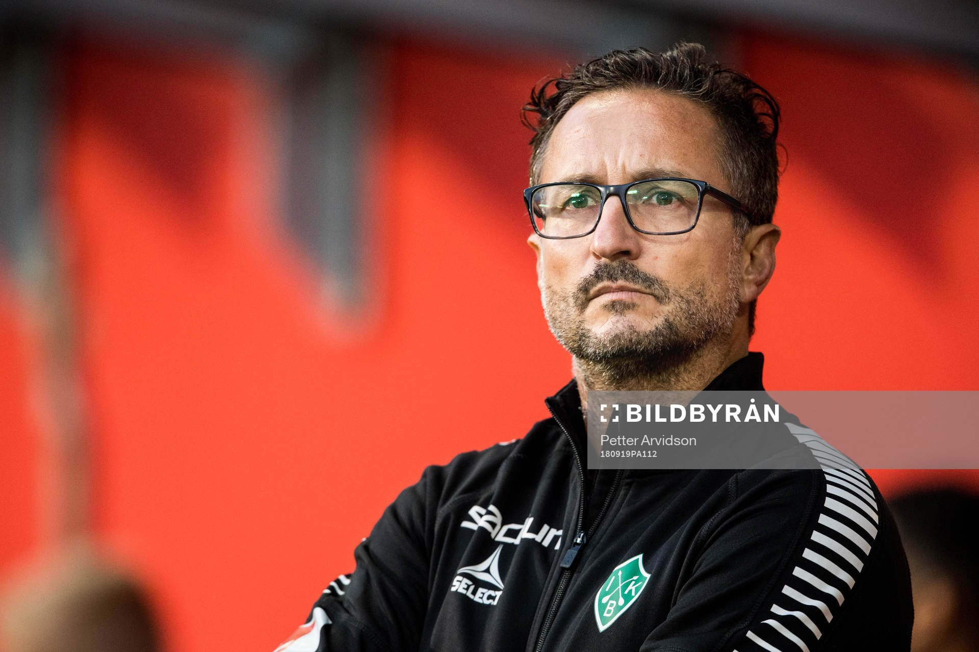 Brages assisterande tränare Bernhard Brcic under fotbollsmatchen i Superettan mellan Helsingborg och Brage den 19 september 2018 i Helsingborg.