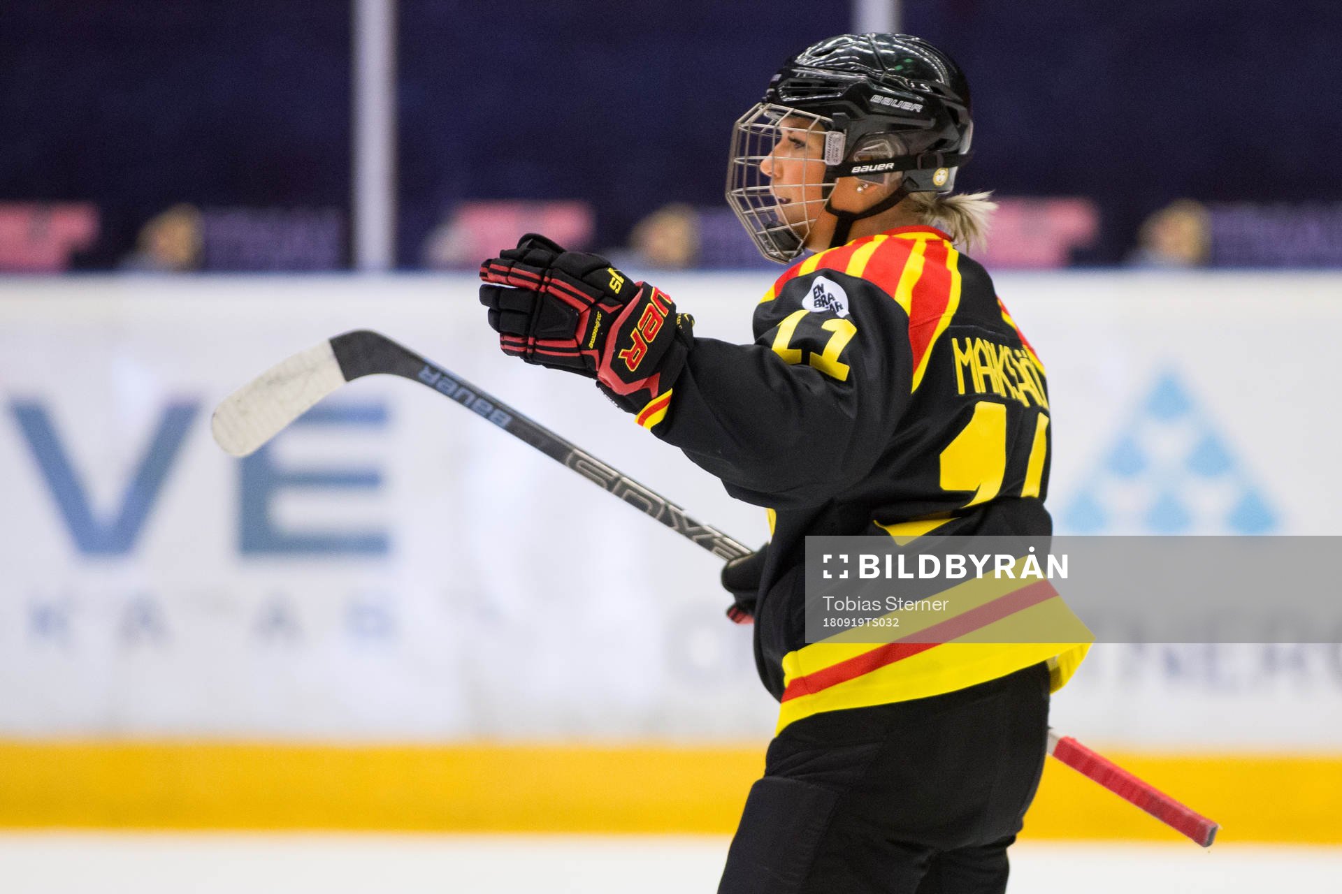 Brynäs Caroline Markström jublar