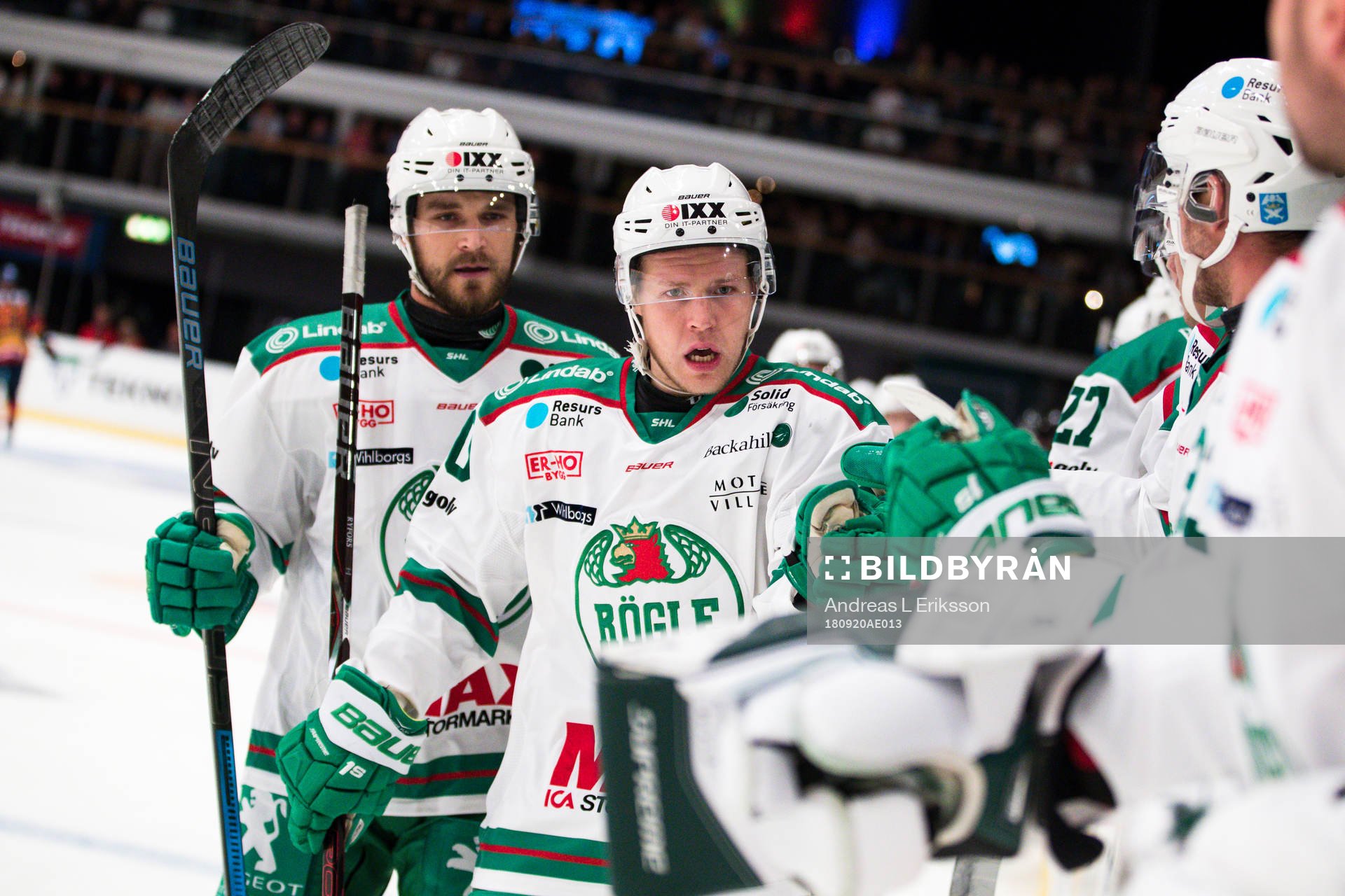 Rögles Christopher Bengtsson jublar