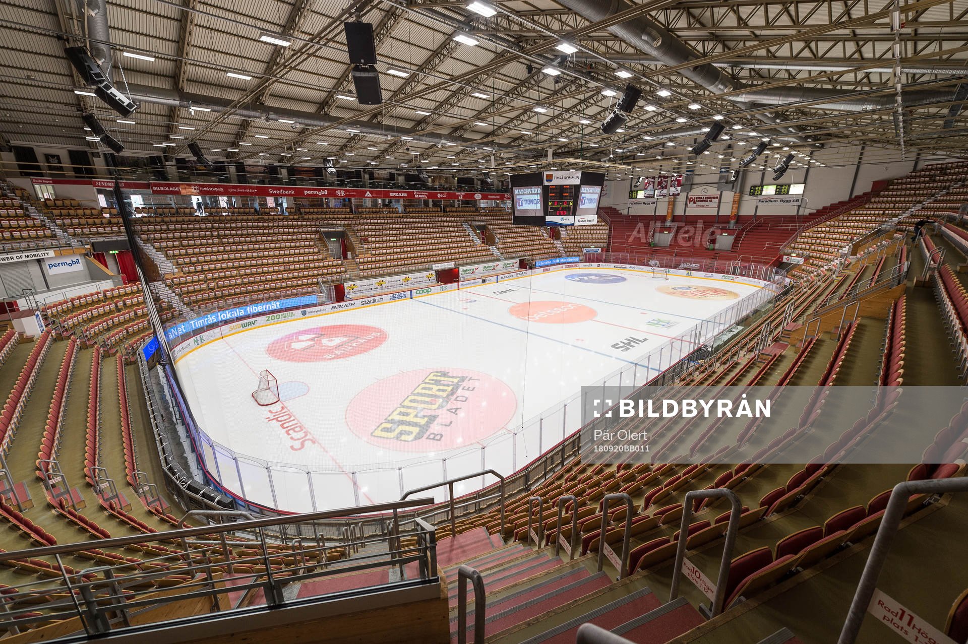NHK Arena innan ishockeymatchen i SHL mellan Timrå och