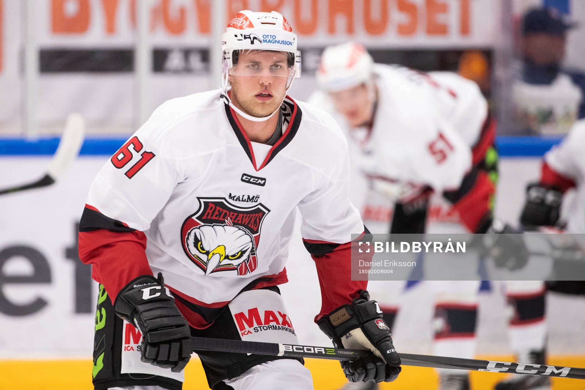 Malmö Redhawks Martin Janohls  i ishockeymatchen i SHL