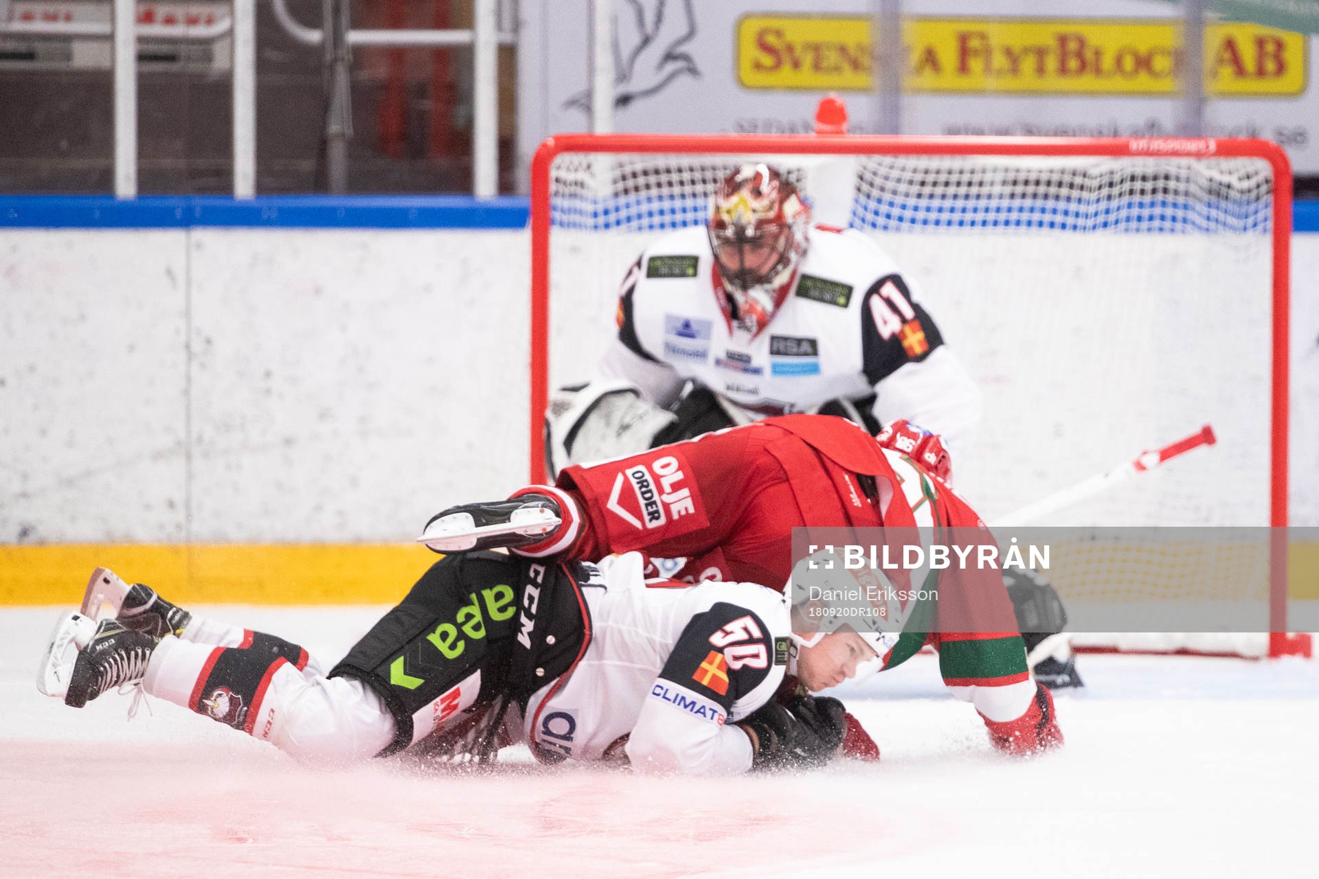 Malmö Redhawks Tobias Ekberg och Moras Mathias Bromé