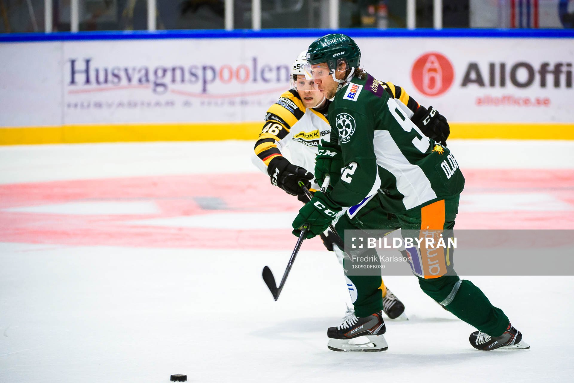 Skellefteås Mathis Olimb och Färjestads Jesper Olofsson