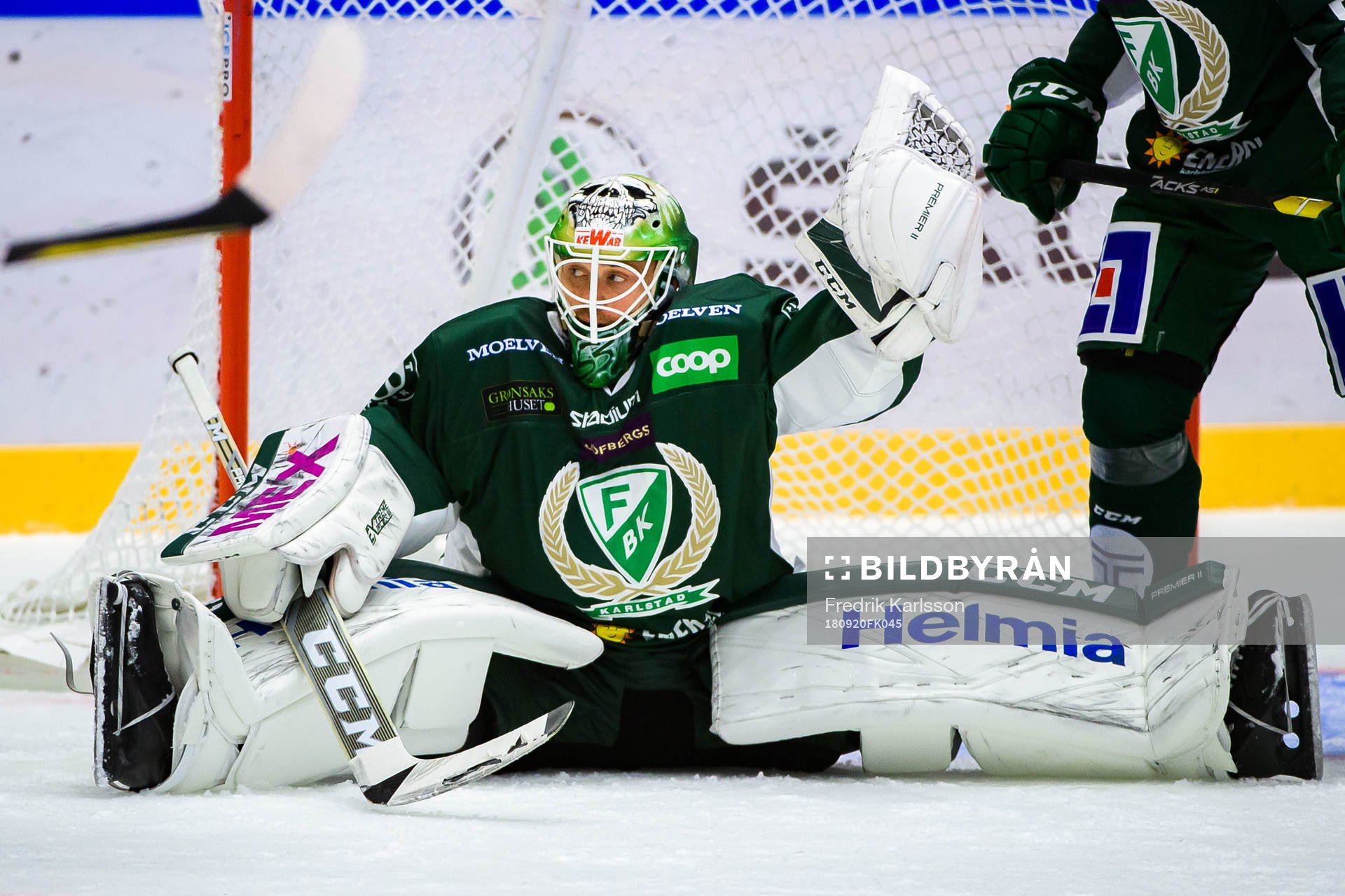 Färjestads målvakt Markus Svensson