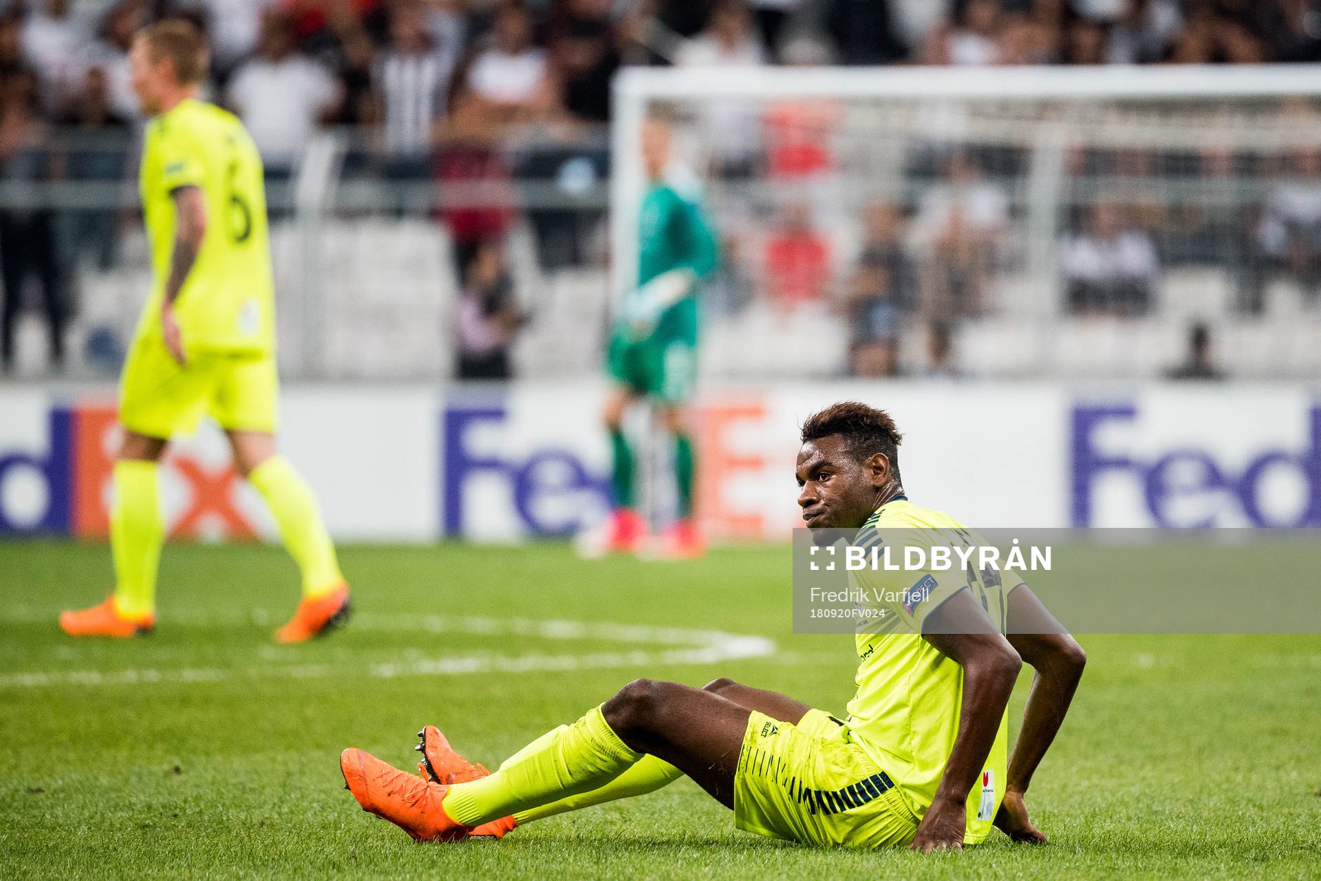 Rashad Muhammed of Sarpsborg 08 looks dejected