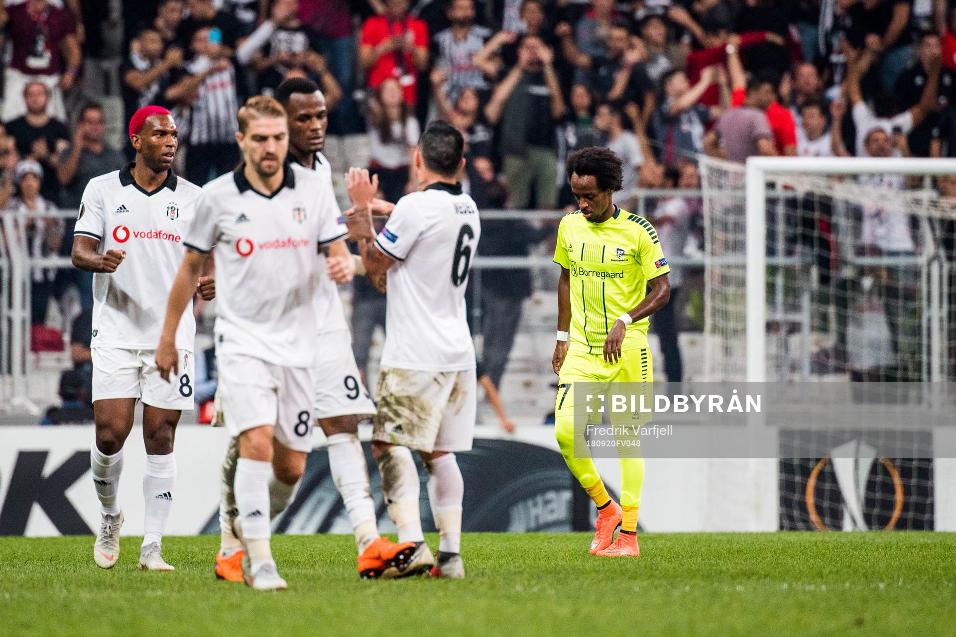 Amin Askar of Sarpsborg 08 looks dejected