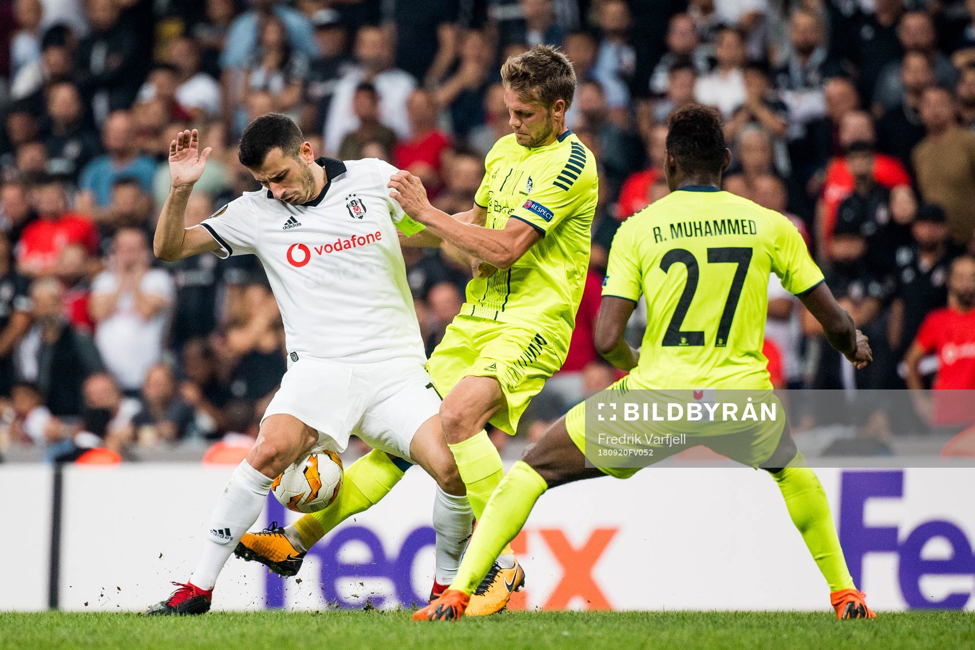 Ricardo Quaresma of Besiktas and Ole Jørgen Halvorsen of