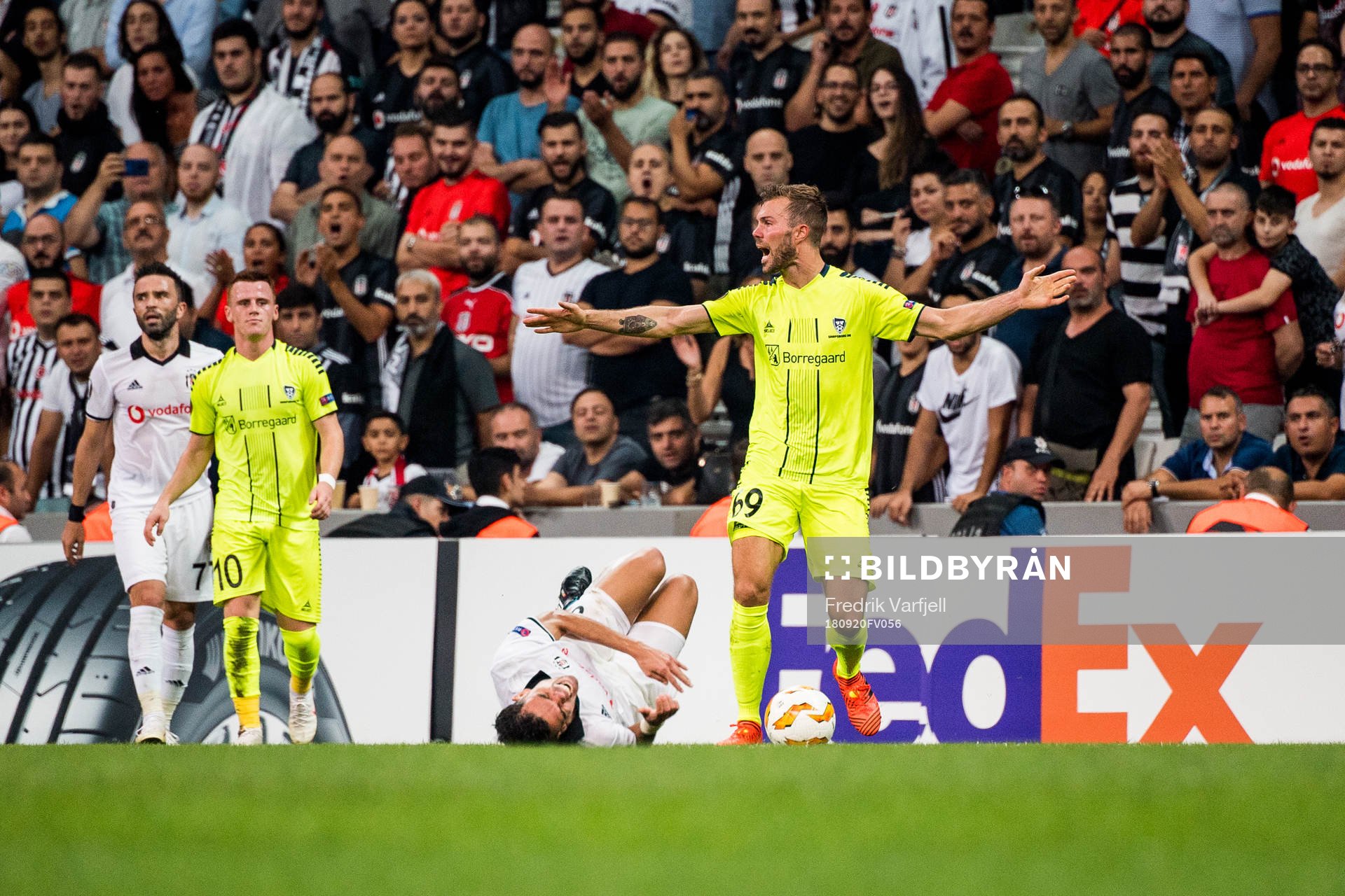 Patrick Mortensen of Sarpsborg 08 reacts