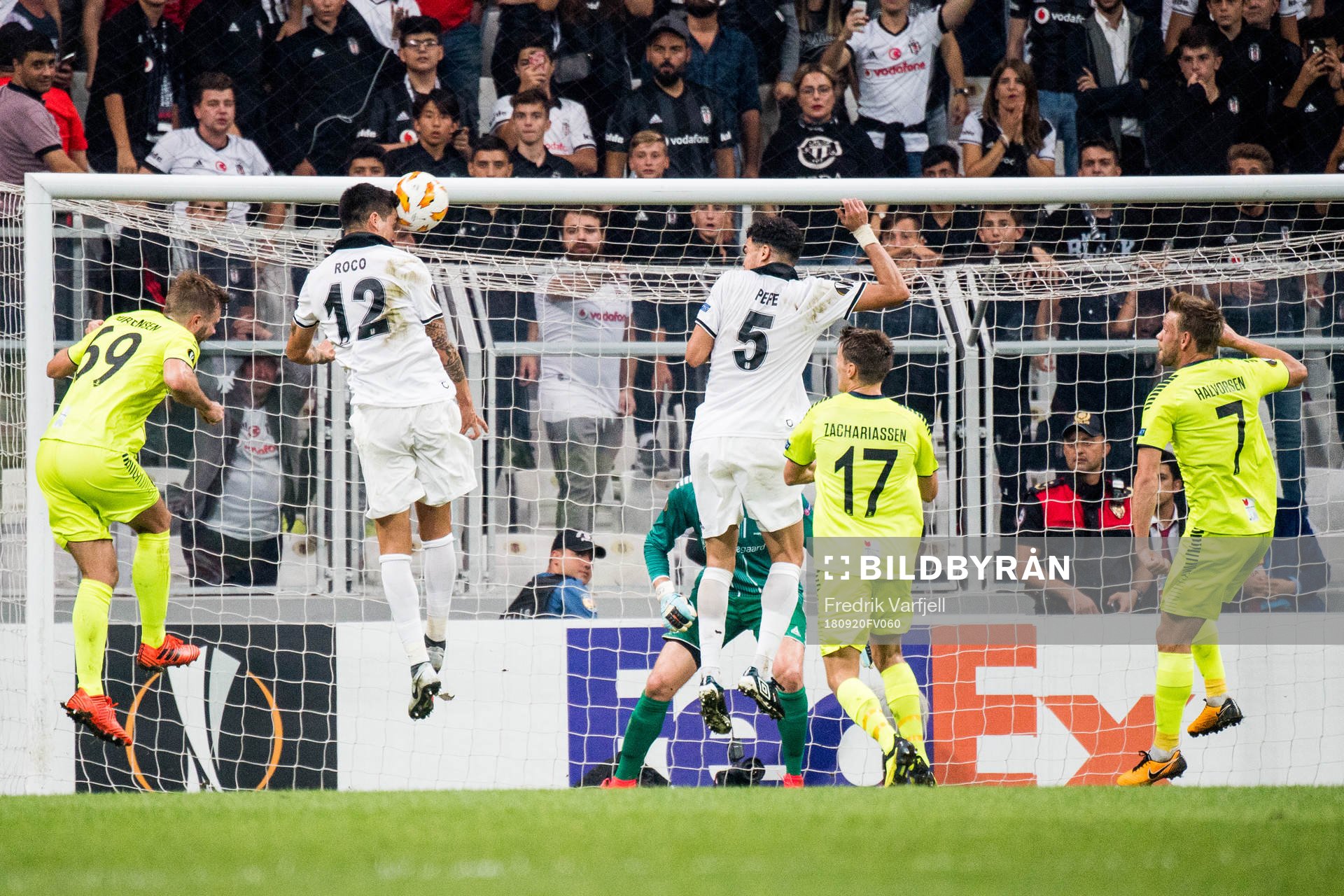 Enzo Roco of Besiktas scores the 2-0 goal