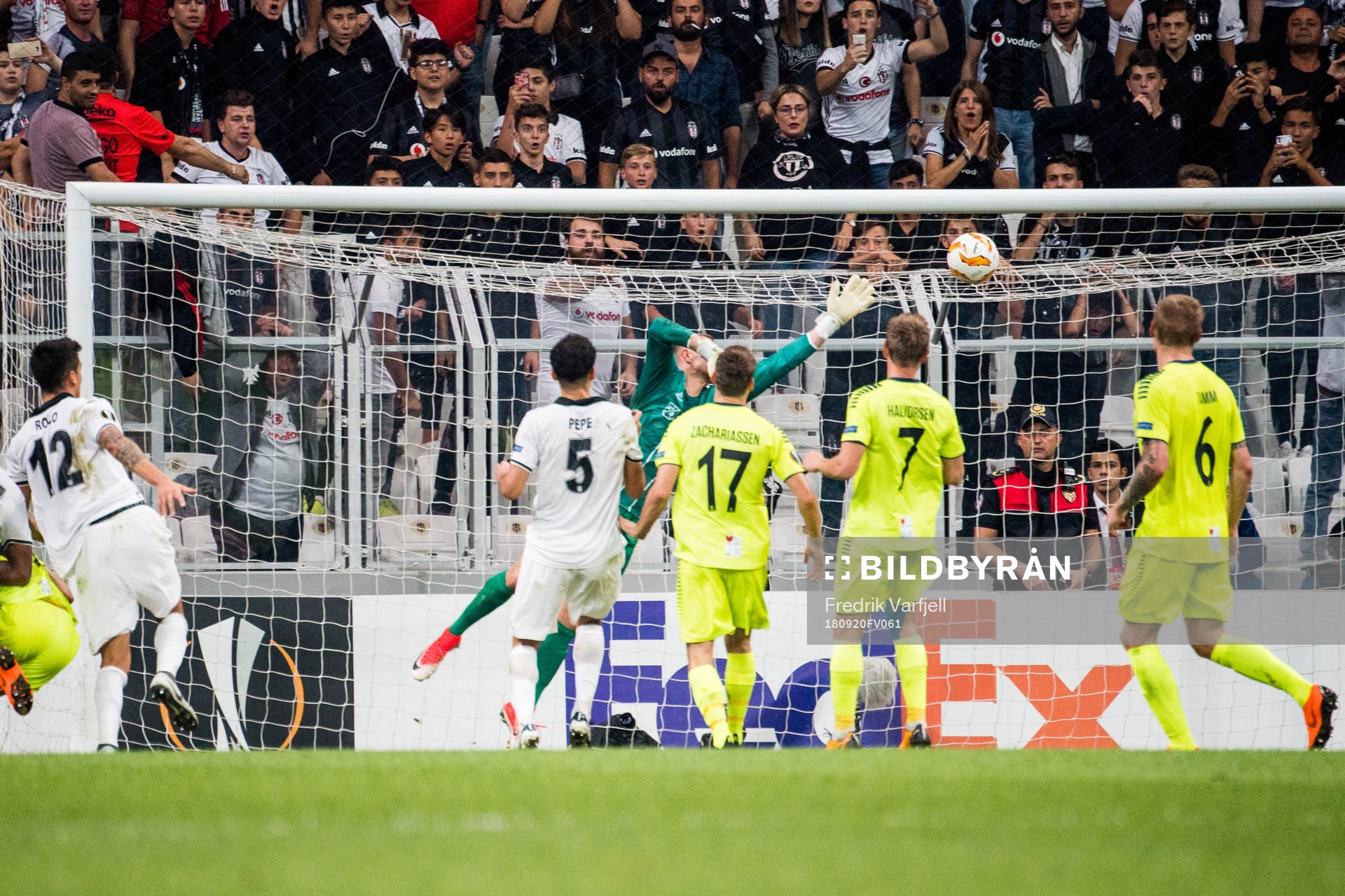 Enzo Roco of Besiktas scores the 2-0 goal
