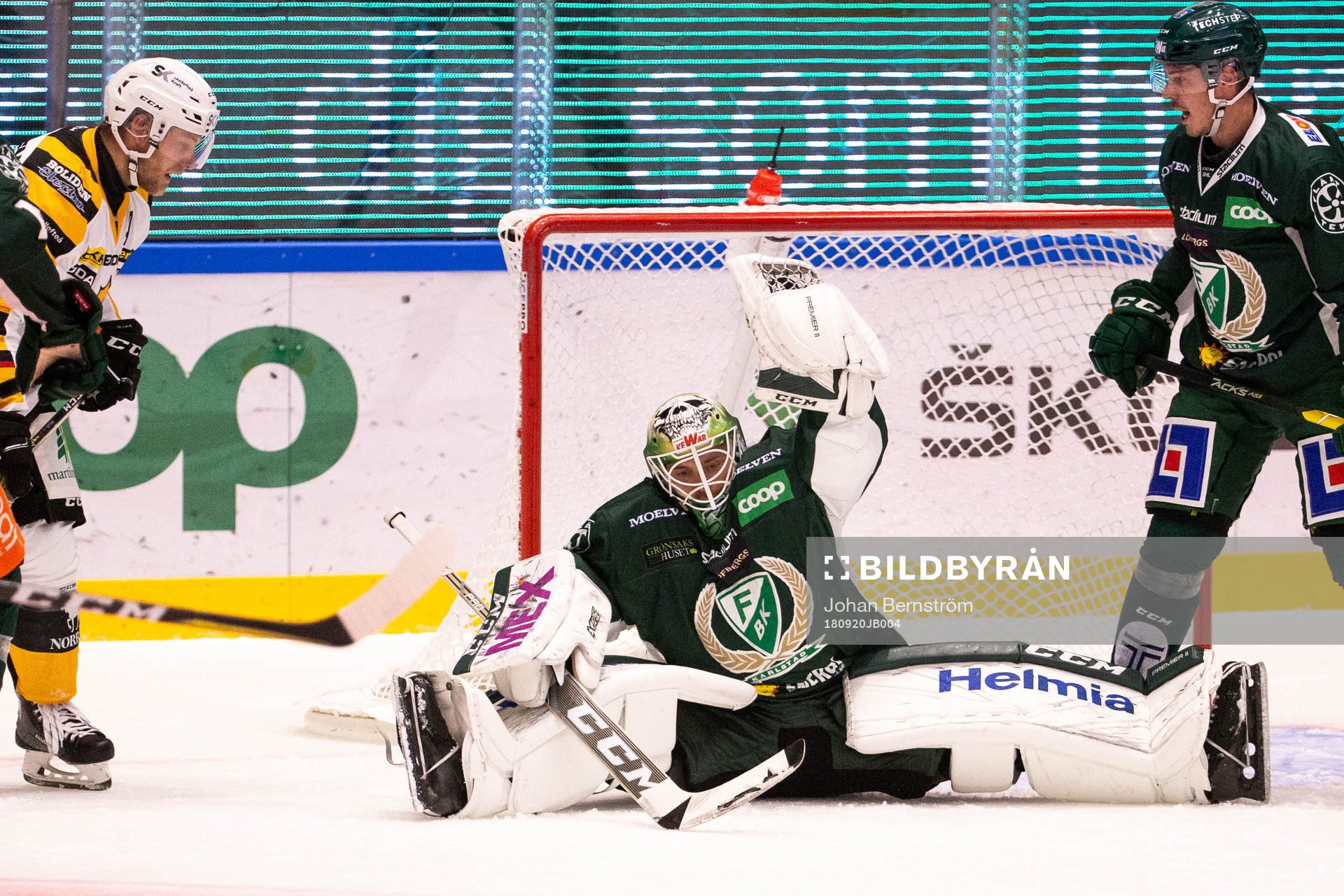 Färjestads målvakt Markus Svensson