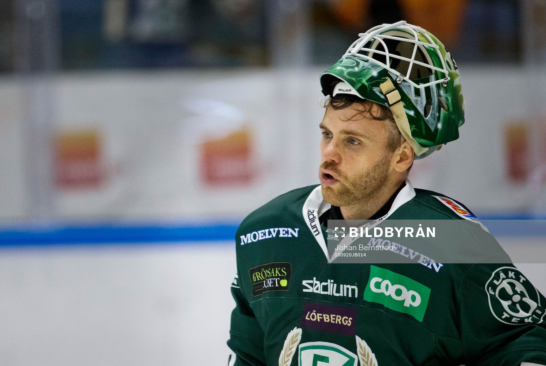 Färjestads målvakt Markus Svensson
