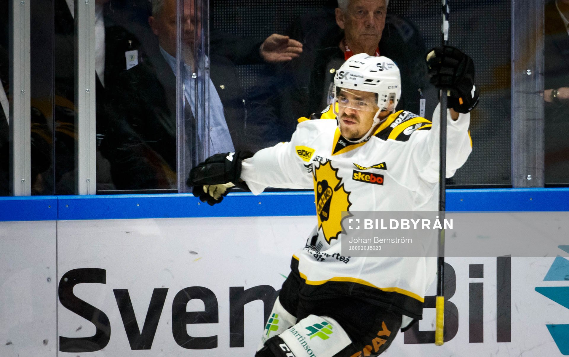 Skellefteås Emil Djuse gör 1-2 och jublar