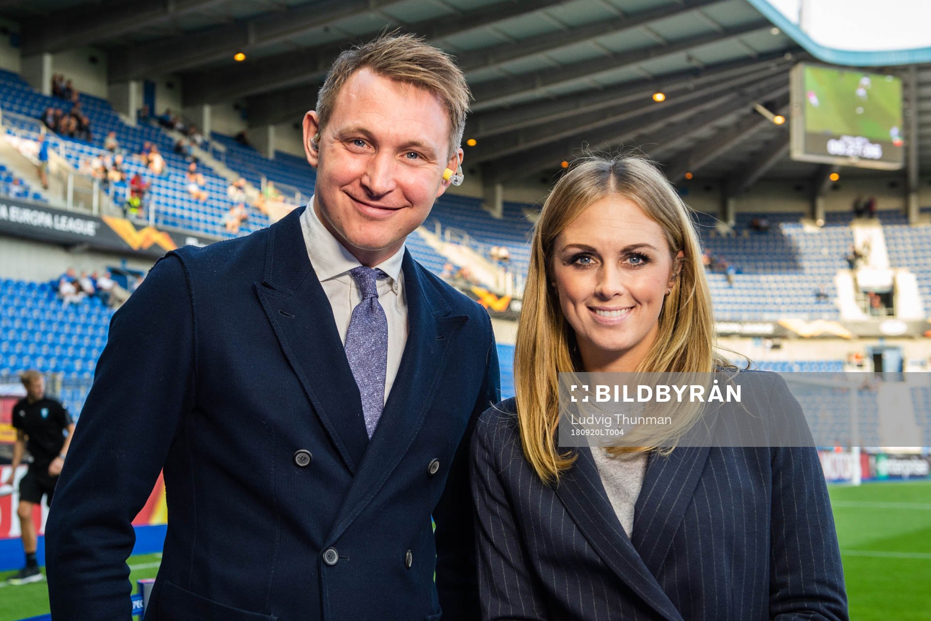 Expert Kim Källström and reporter Karin Frick of Kanal 9