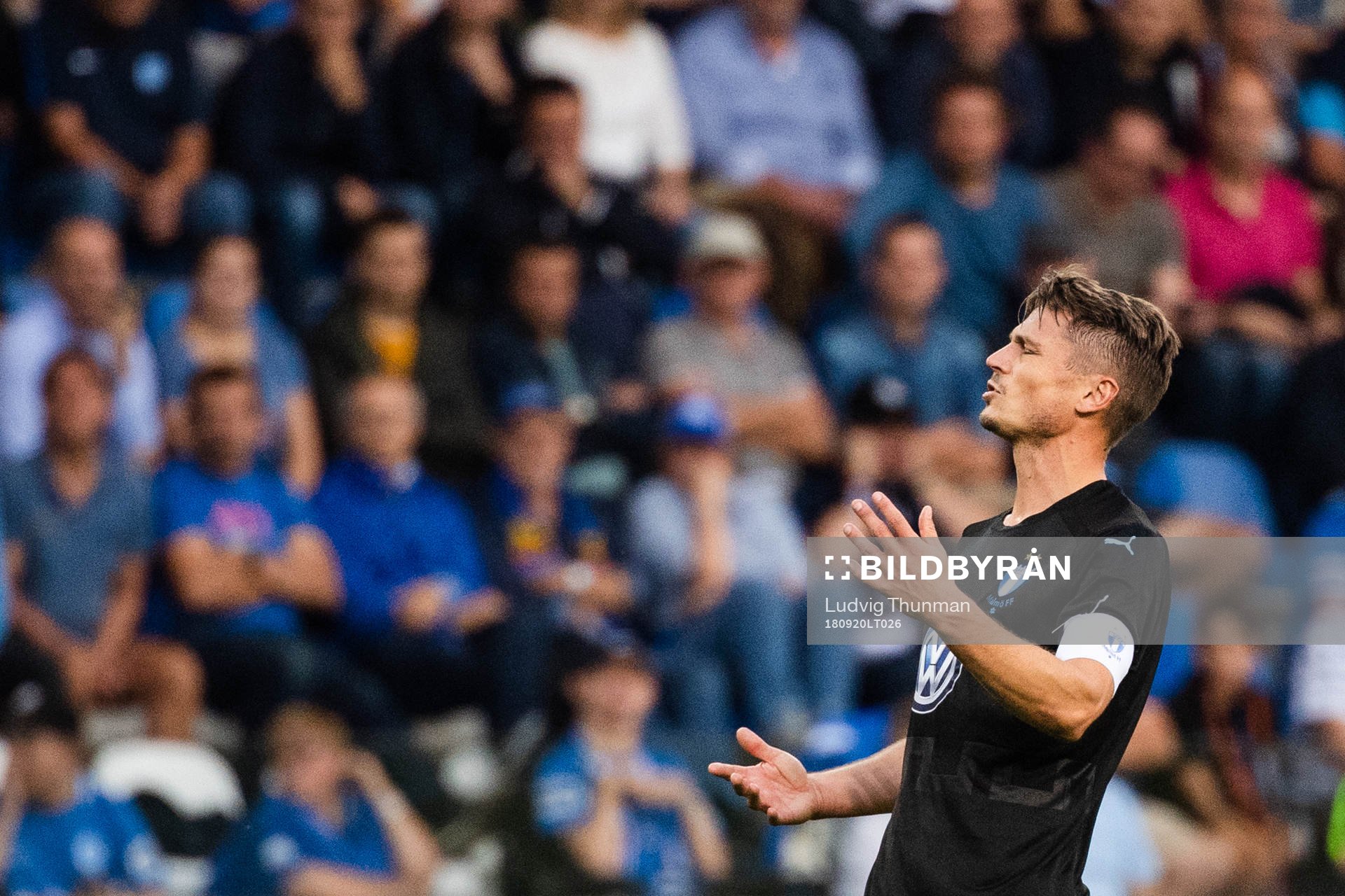 Markus Rosenberg of Malmö FF looks dejected