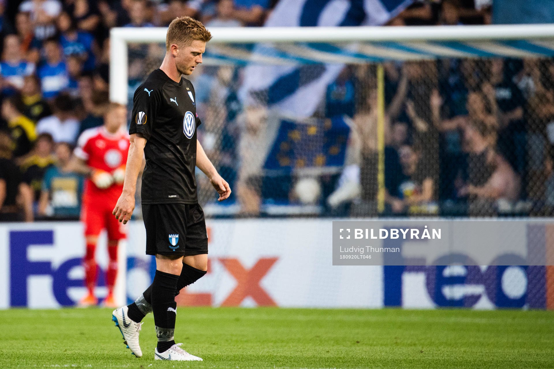 Anders Christiansen of Malmö FF looks dejected