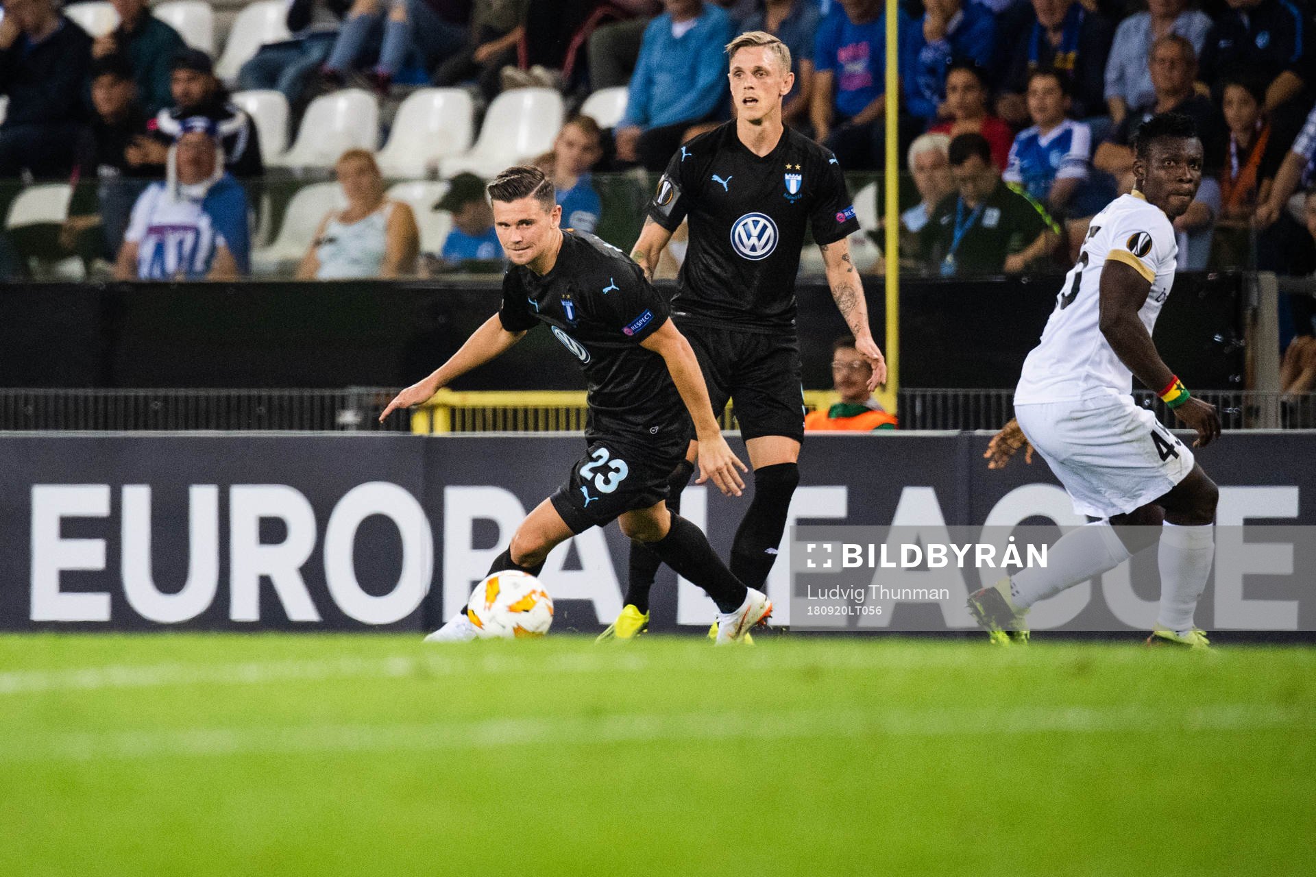 Marcus Antonsson and Sören Rieks of Malmö FF
