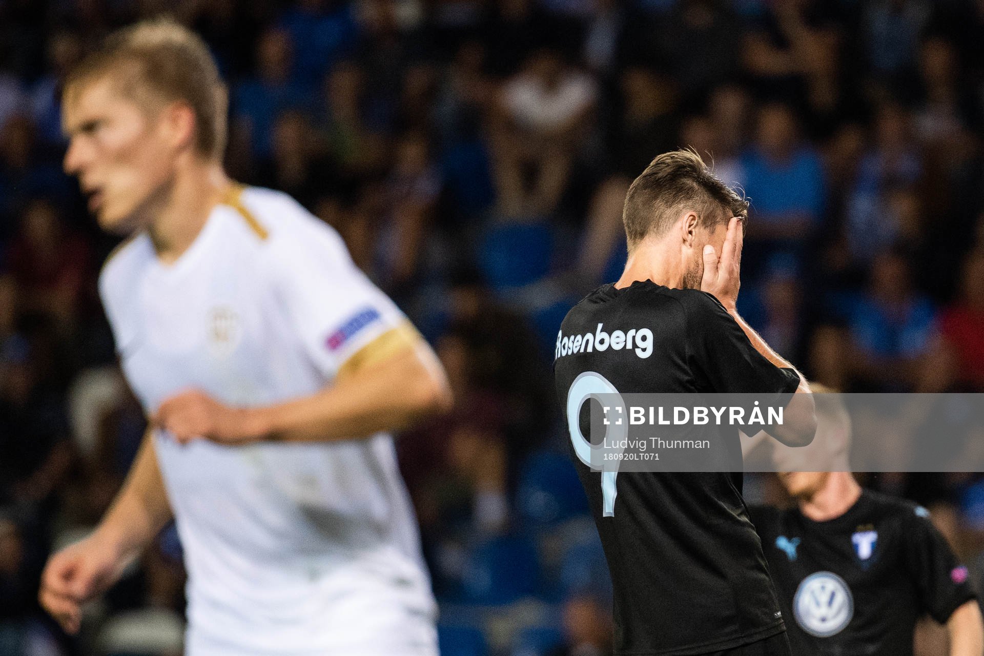 Markus Rosenberg of Malmö FF looks dejected