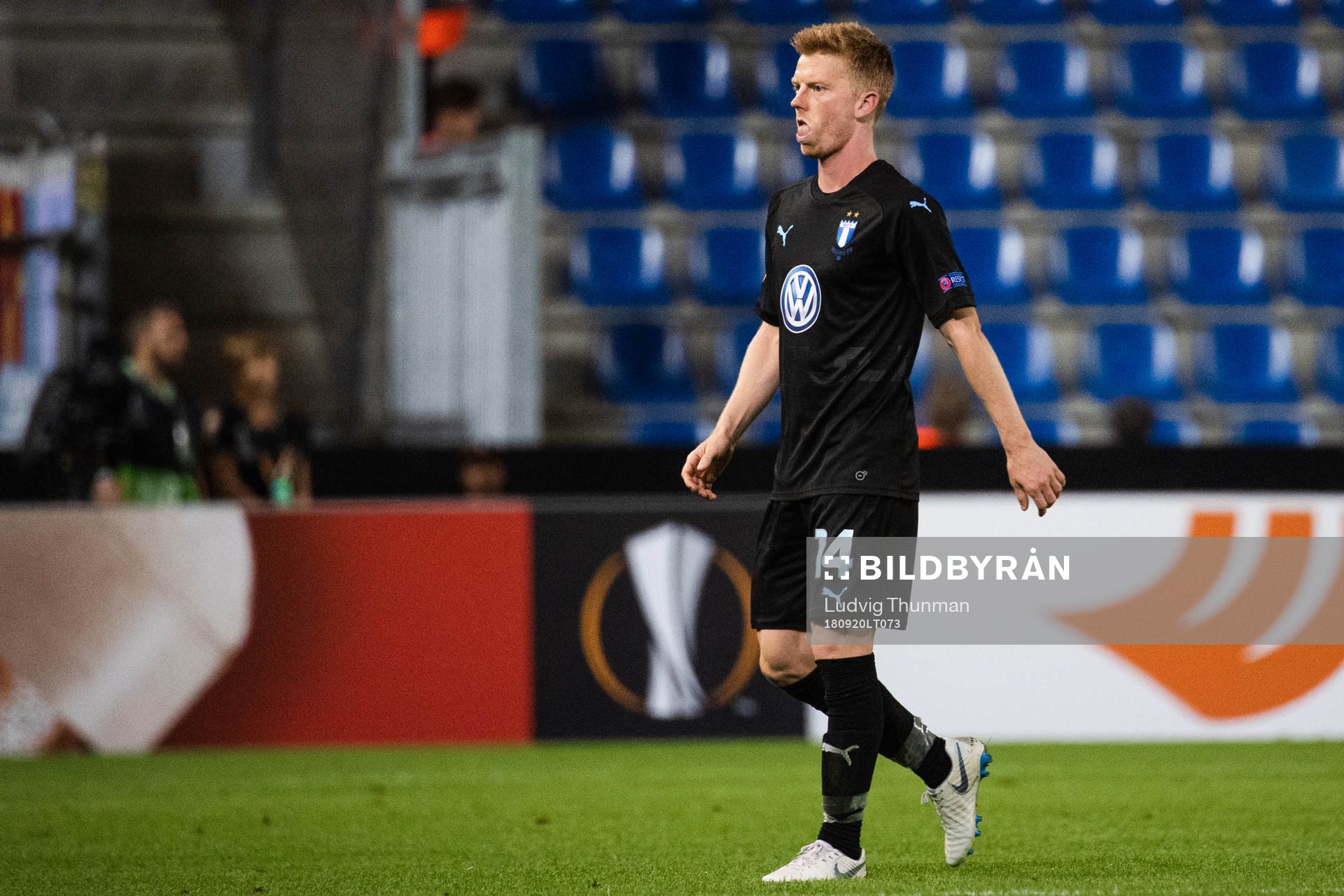 Anders Christiansen of Malmö FF looks dejected