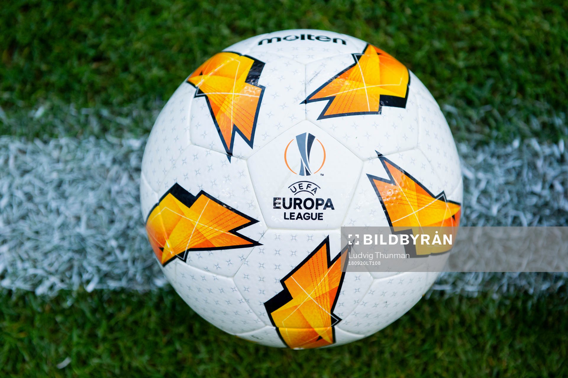 The official Europa League soccer ball