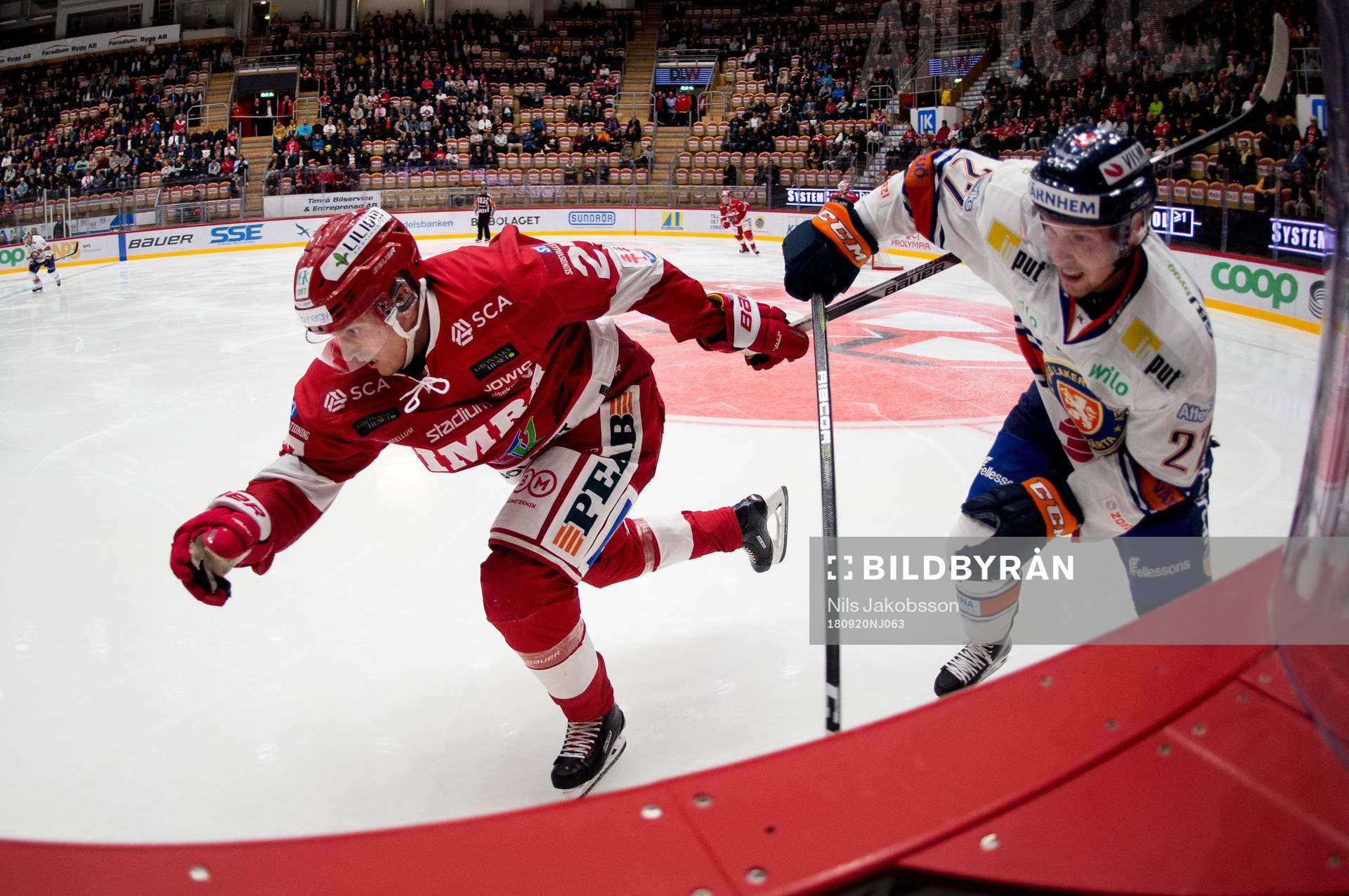 Timrås Emil Berglund och Växjös Martin Lundberg