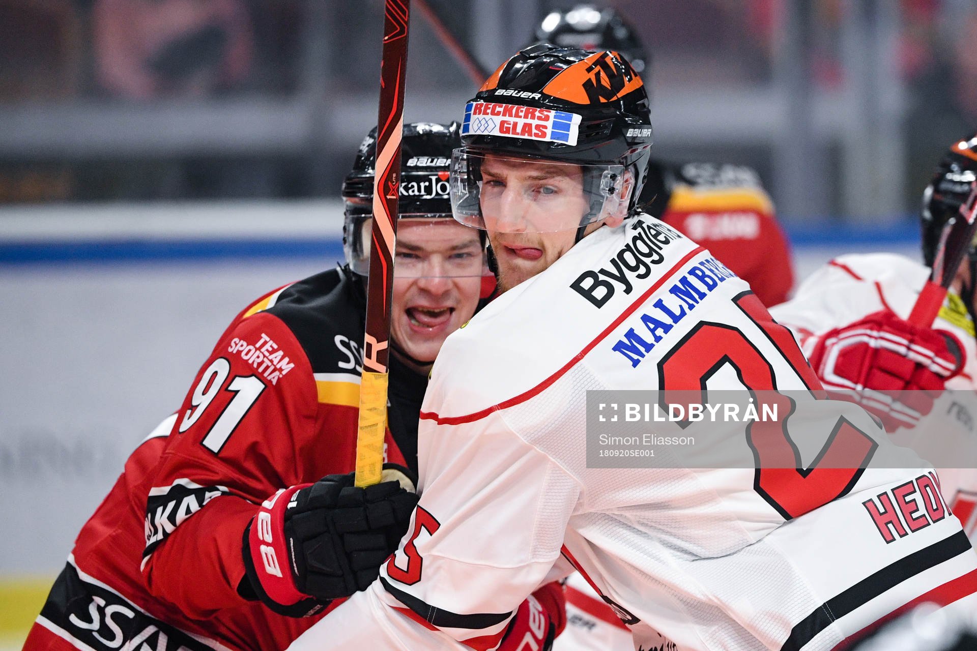 Luleås Austin Farley och Örebros Anton Hedman