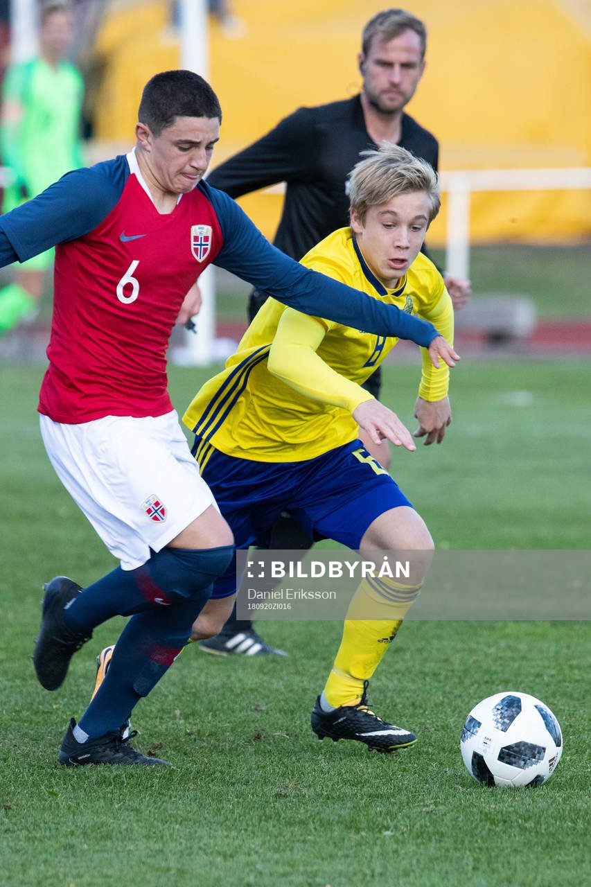Norges Christof Zafeiris och Sveriges Nils Wallenberg  i