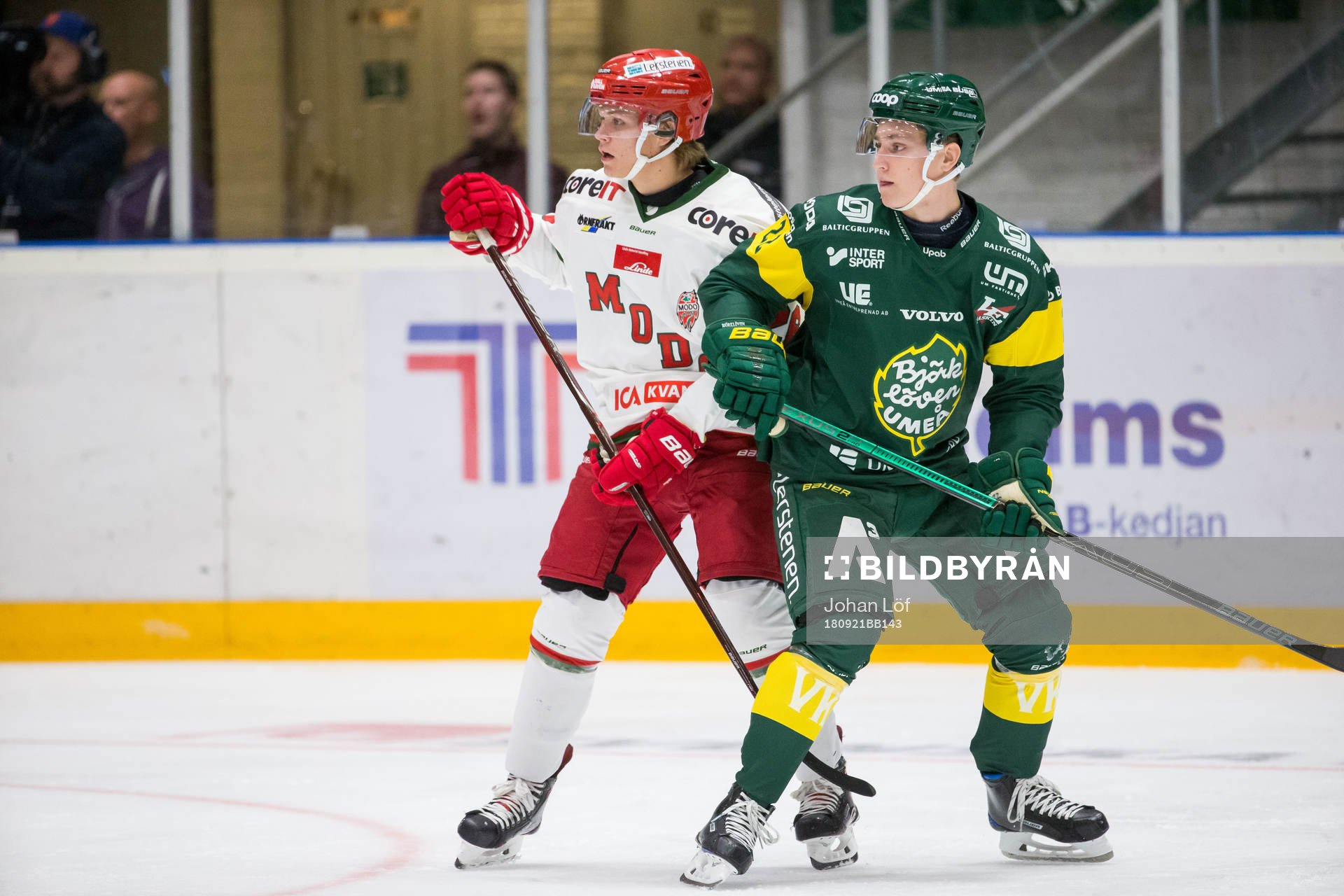 Modos Tom Hedberg och Björklövens Jacob Peterson
