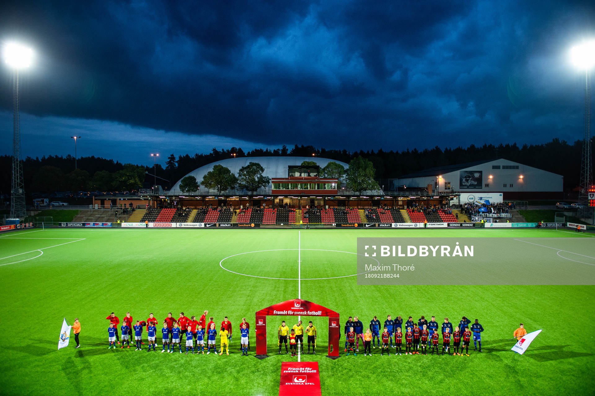 Lagen innan fotbollsmatchen i Allsvenskan mellan