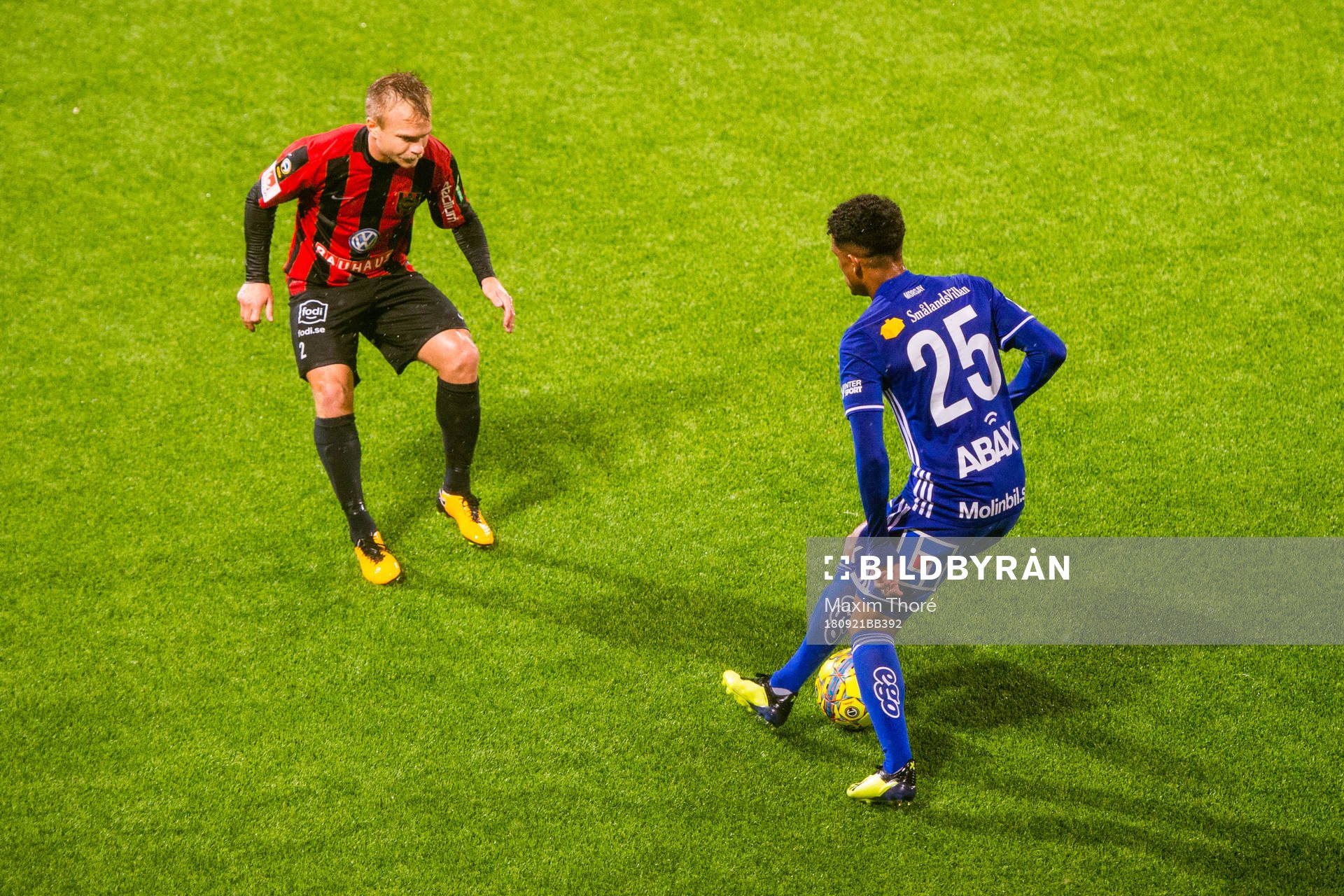 Brommapojkarnas Christopher Brandeborn och Sundsvalls