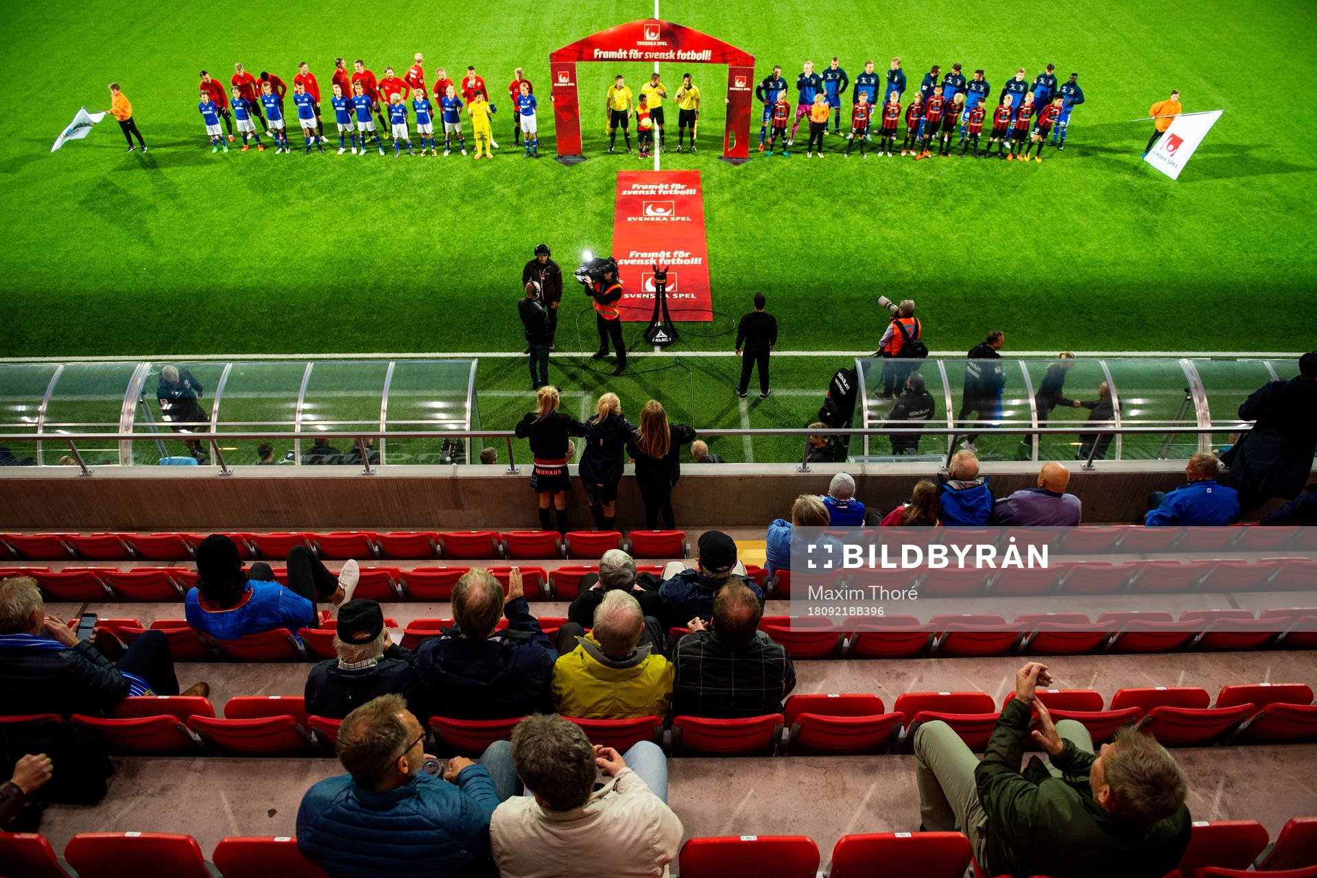 Lagen innan fotbollsmatchen i Allsvenskan mellan