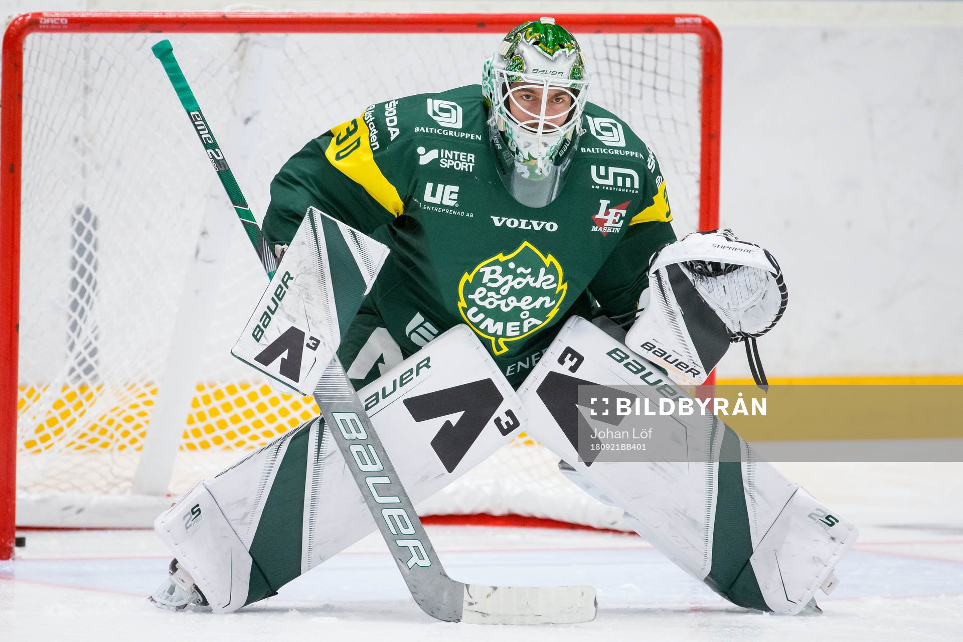 Björklövens målvakt Mattias Pettersson