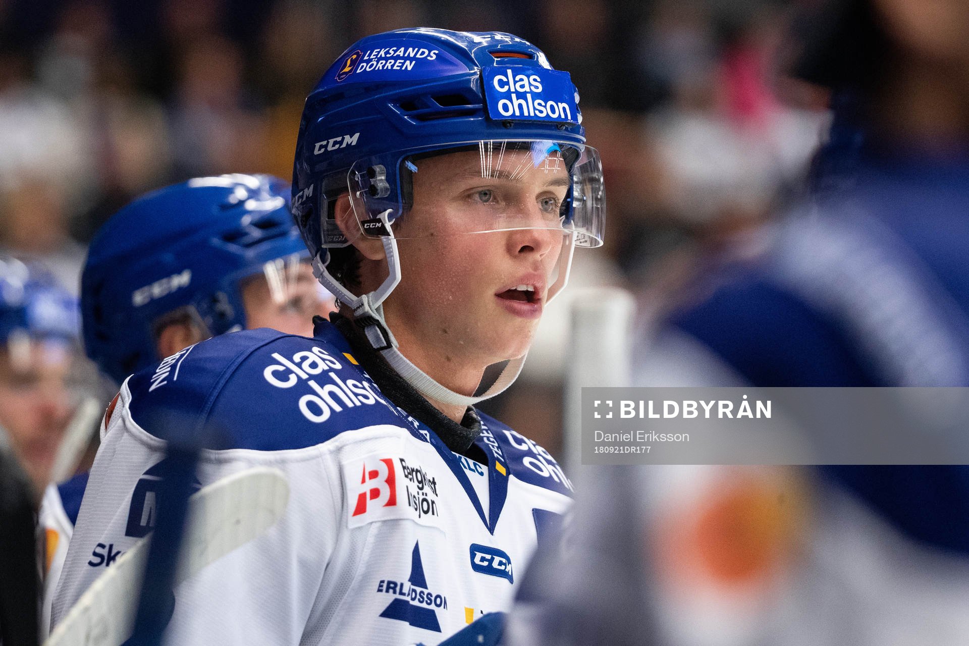 Leksands Wilde Bröms   i ishockeymatchen i