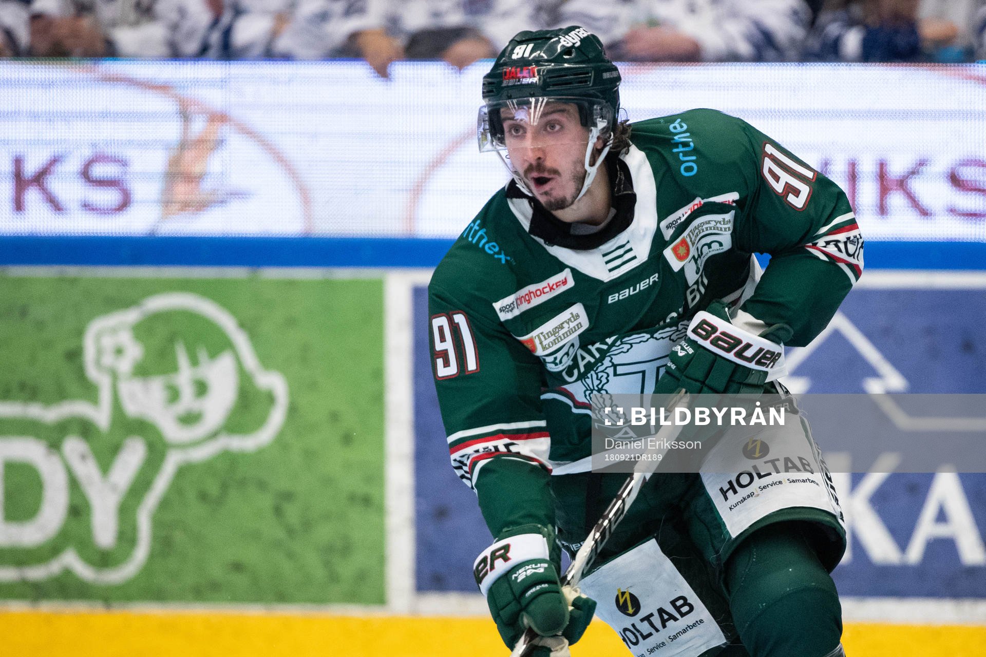 Tingsryds Charlie Dodero  i ishockeymatchen i