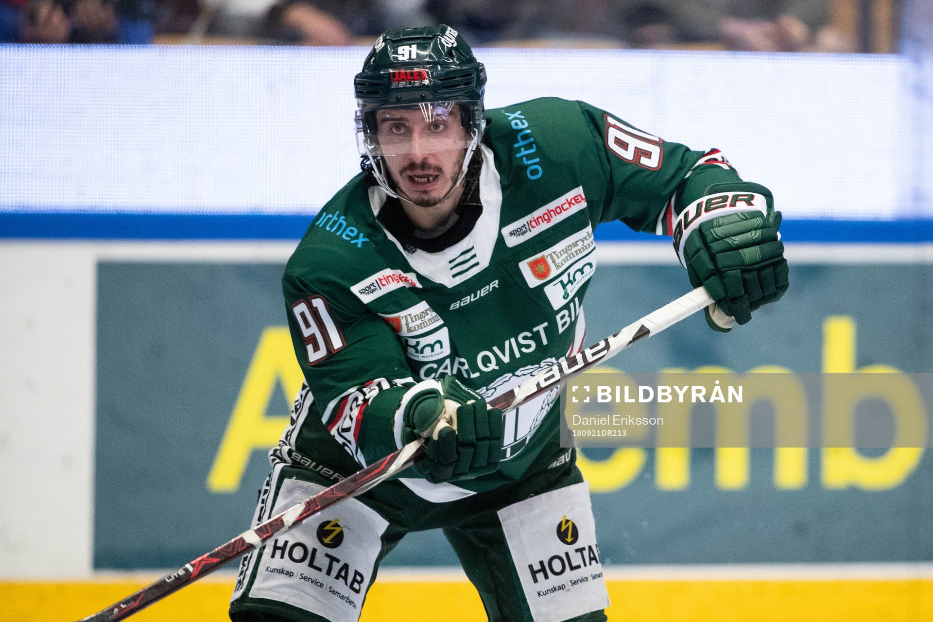 Tingsryds Charlie Dodero  i ishockeymatchen i