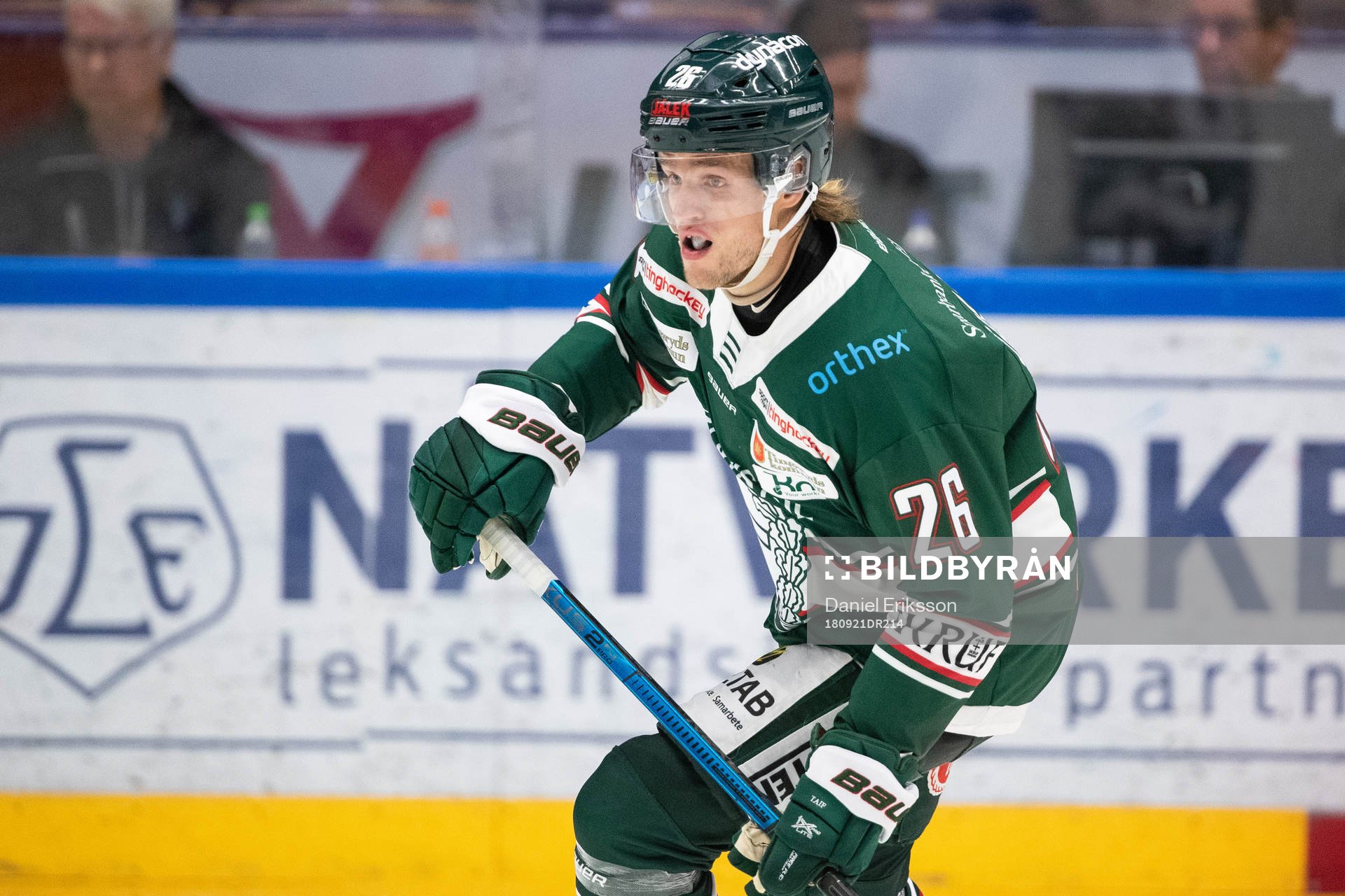 Tingsryds Kim Tallberg  i ishockeymatchen i